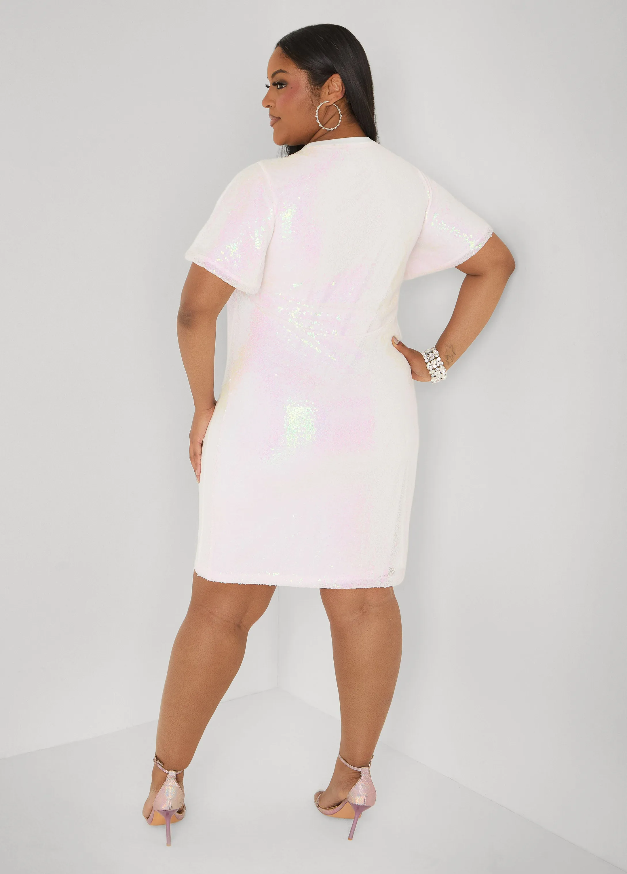Birthday Queen Sequin Dress sold by Ashley Stewart product image thumbnail 2