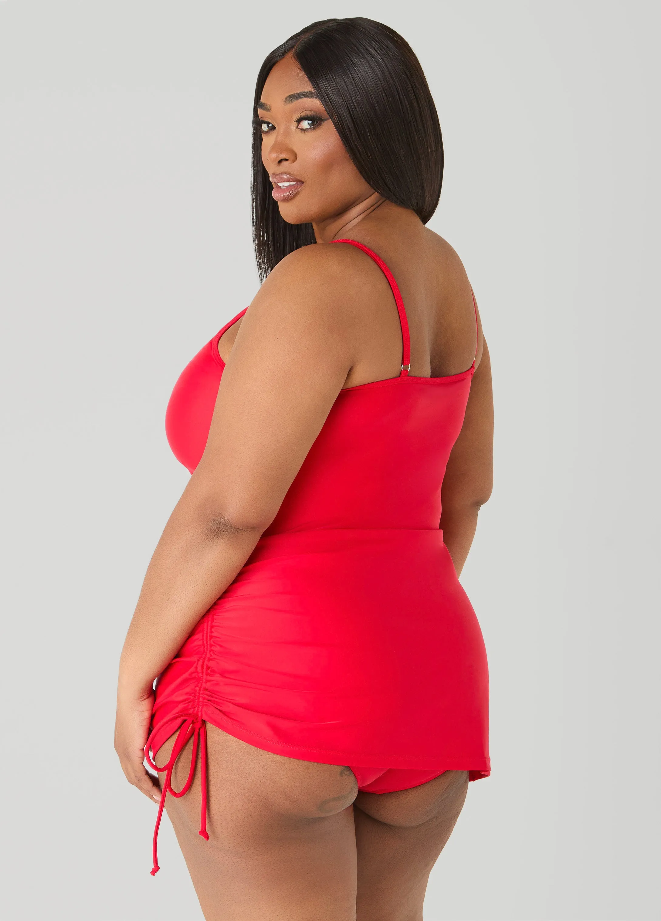 Drawstring Swimdress sold by Ashley Stewart product image thumbnail 2