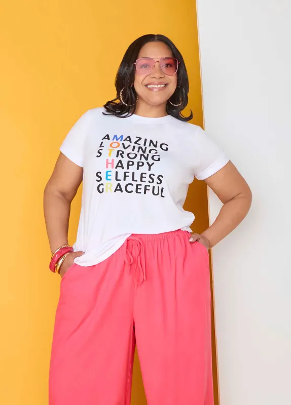 Amazing Mother Graphic Tee made by Ashley Stewart