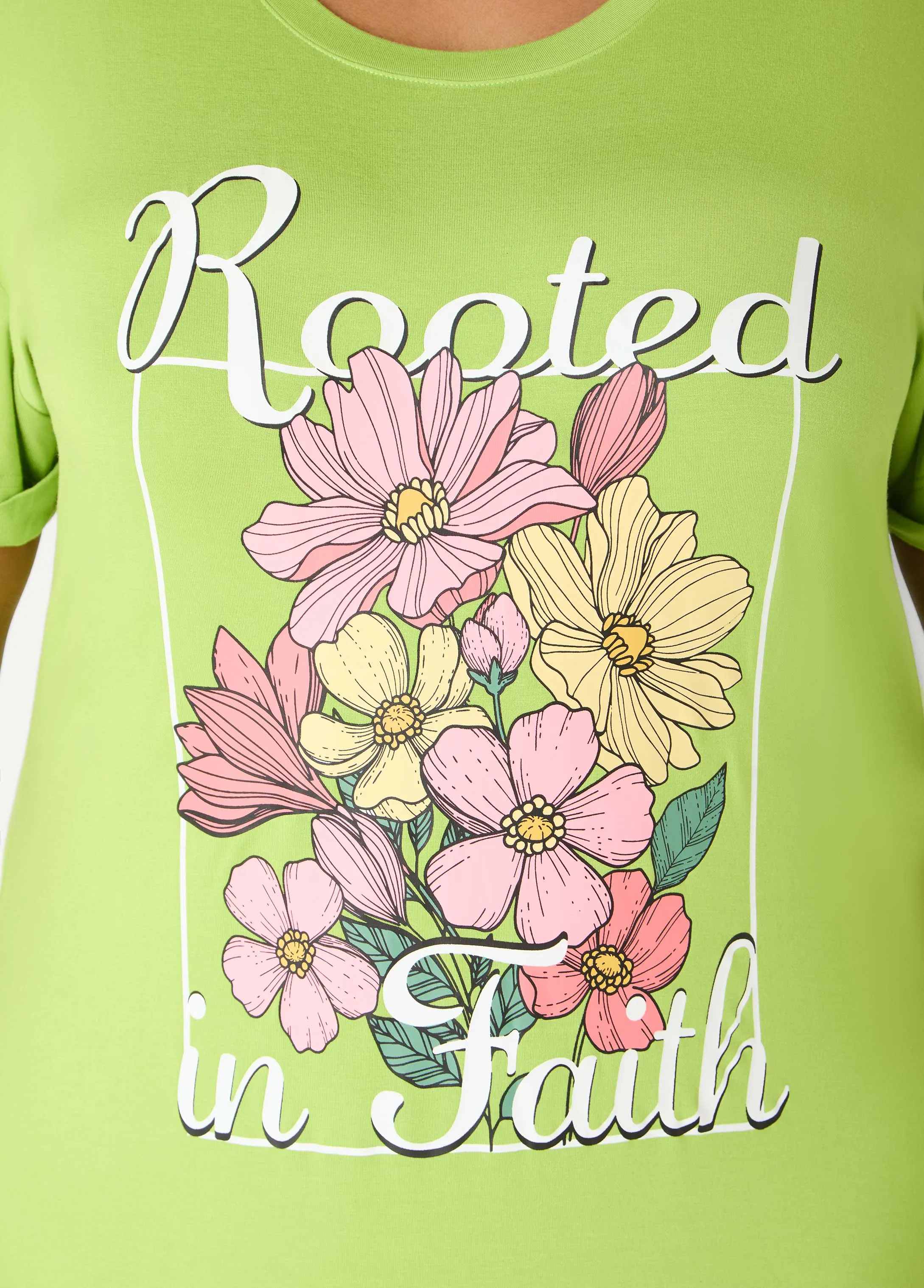 Rooted In Faith T Shirt Dress sold by Ashley Stewart product image thumbnail 4
