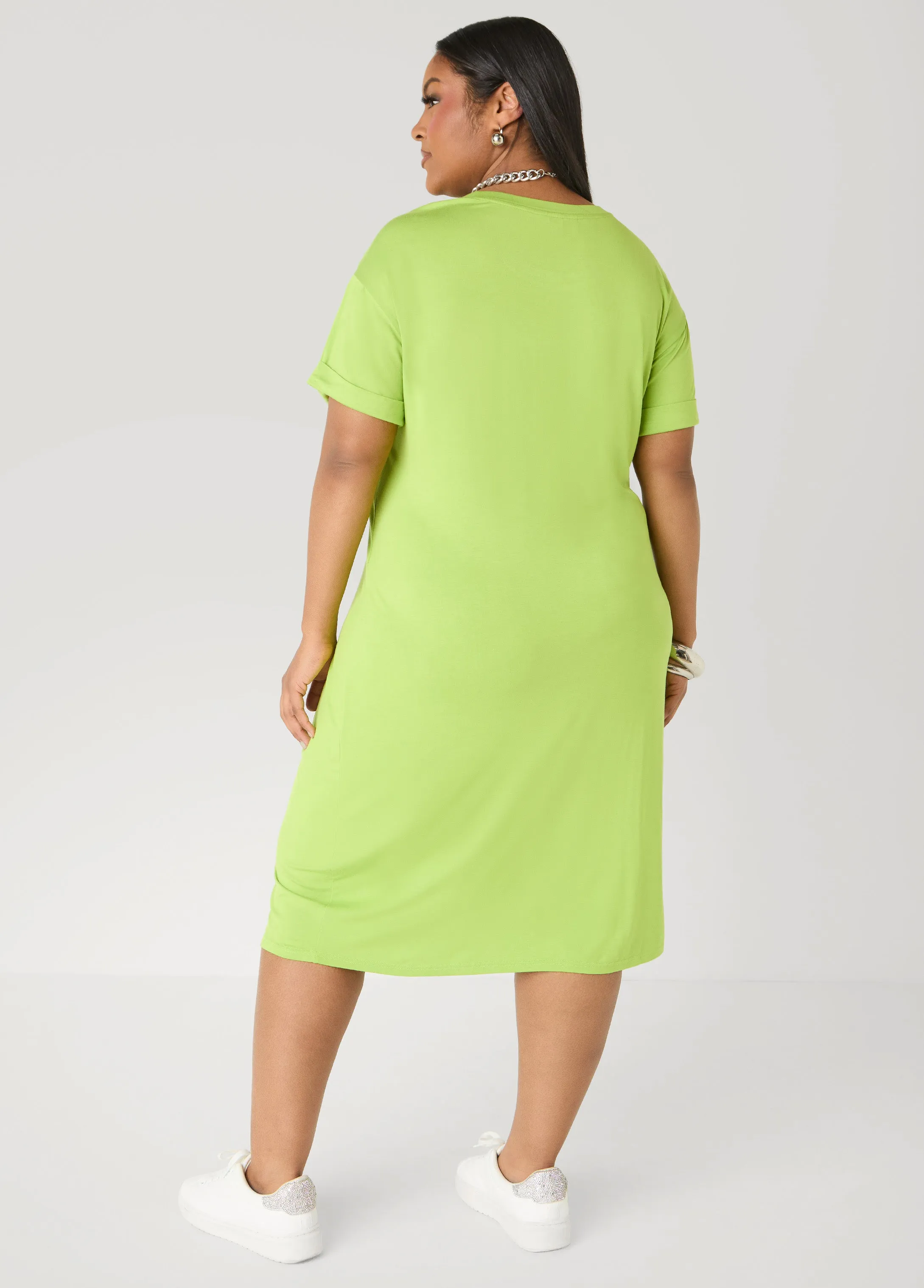 Rooted In Faith T Shirt Dress sold by Ashley Stewart product image thumbnail 2