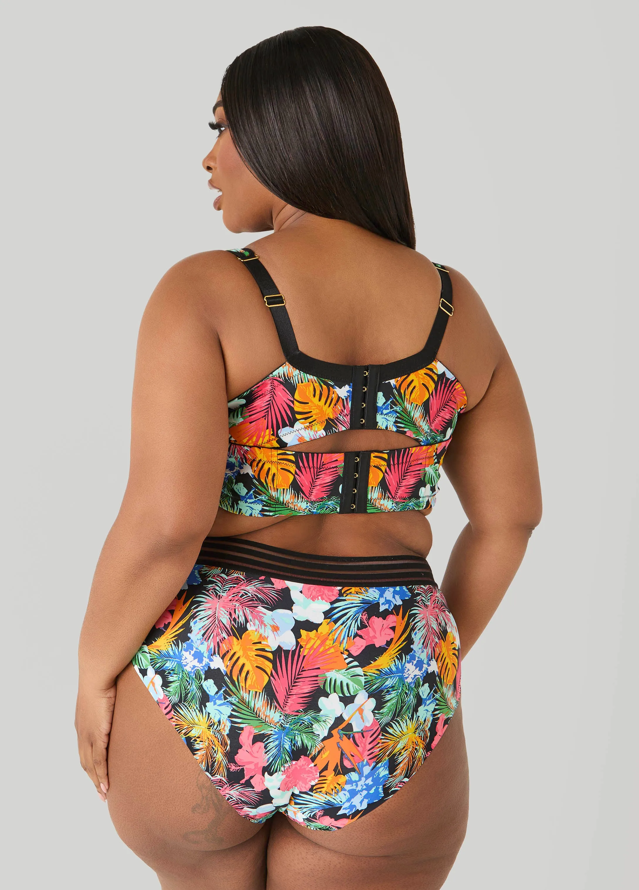 Tropical Full Coverage Butterfly Bra sold by Ashley Stewart product image thumbnail 2