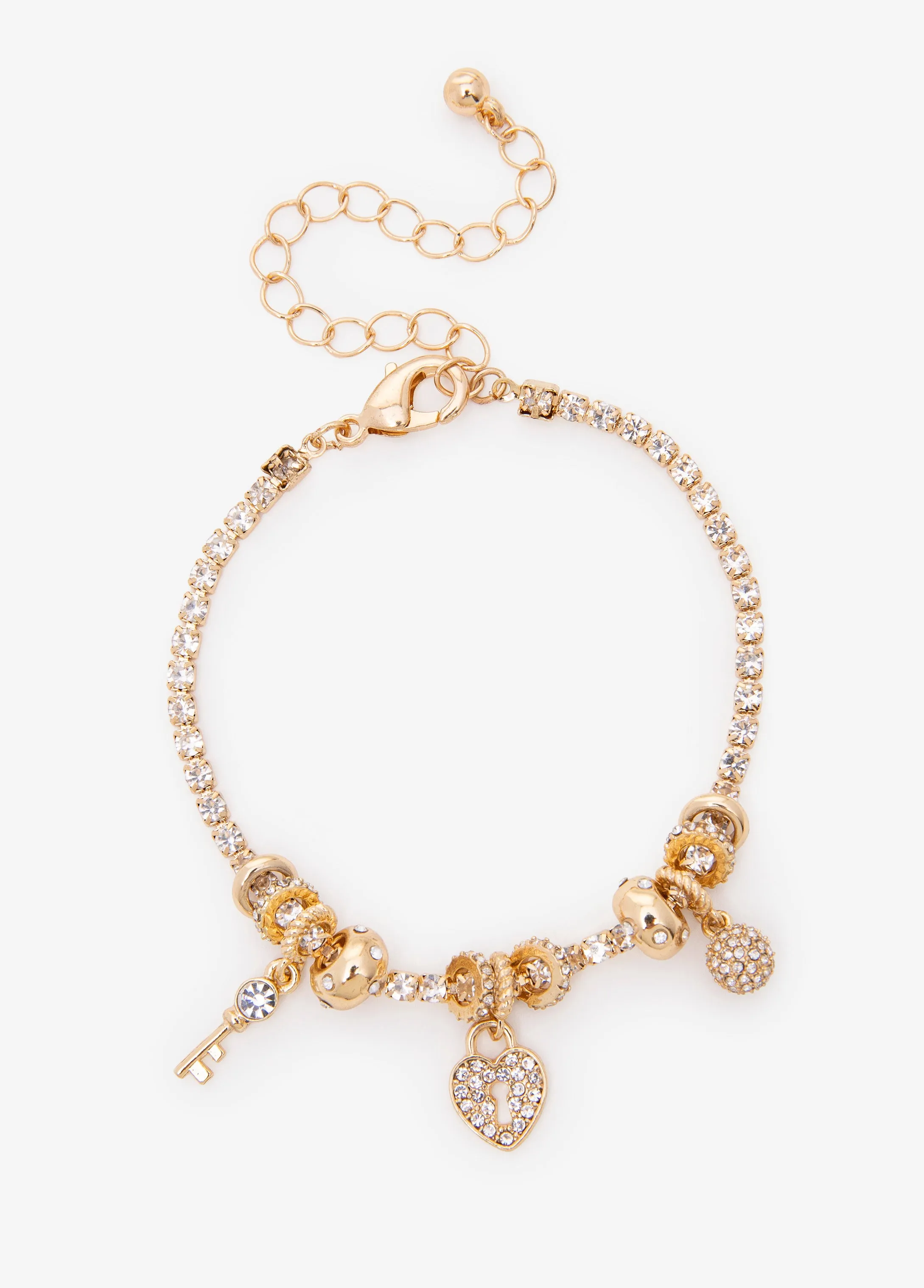 Heart Charm Bracelet sold by Ashley Stewart product image thumbnail 2