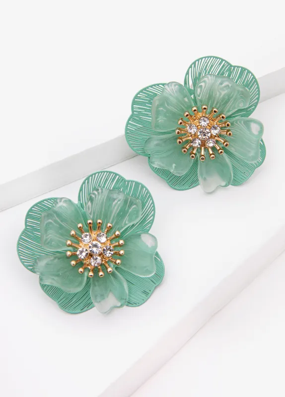 Flower Stud Earrings made by Ashley Stewart