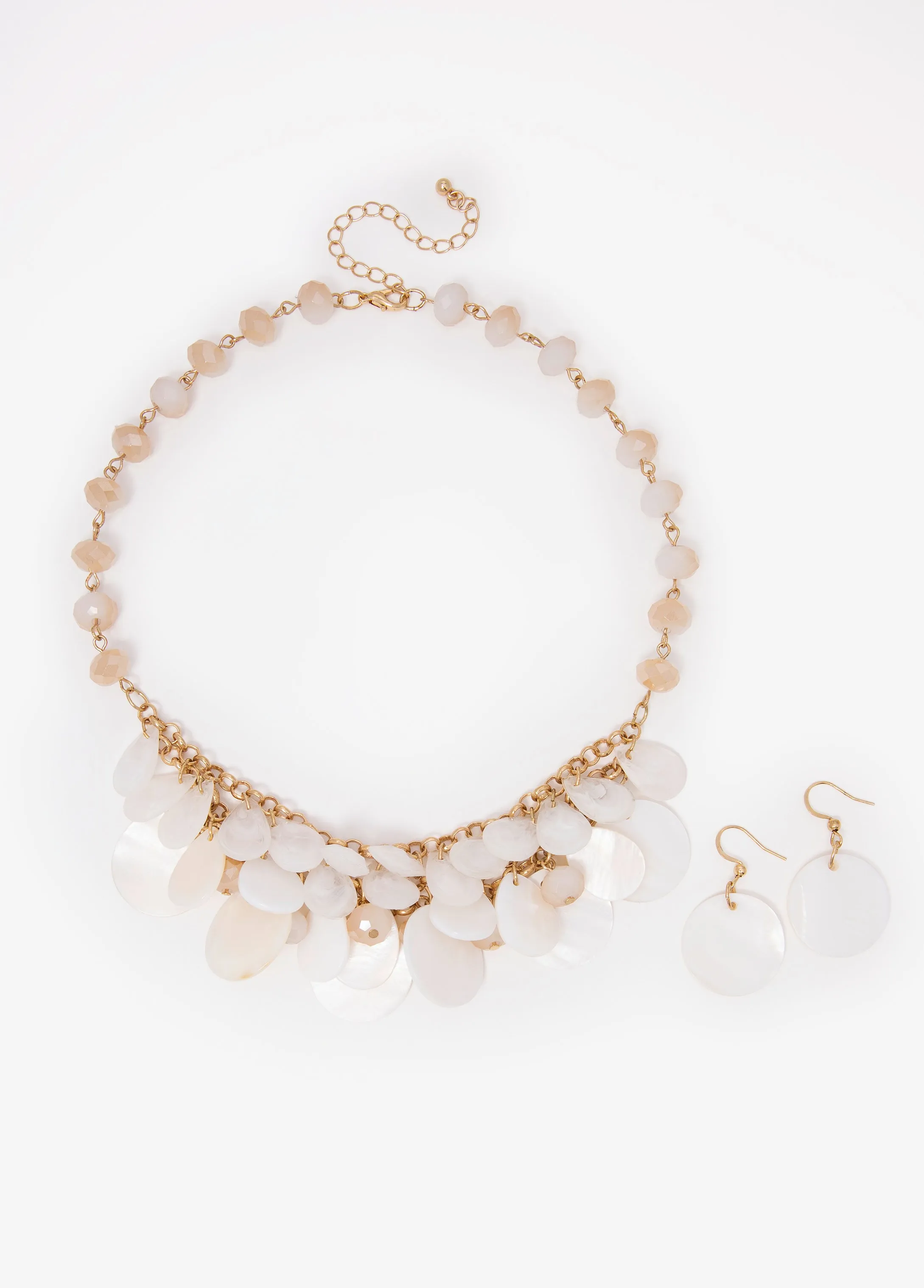 Faux Mother Of Pearl Necklace Set sold by Ashley Stewart product image thumbnail 2