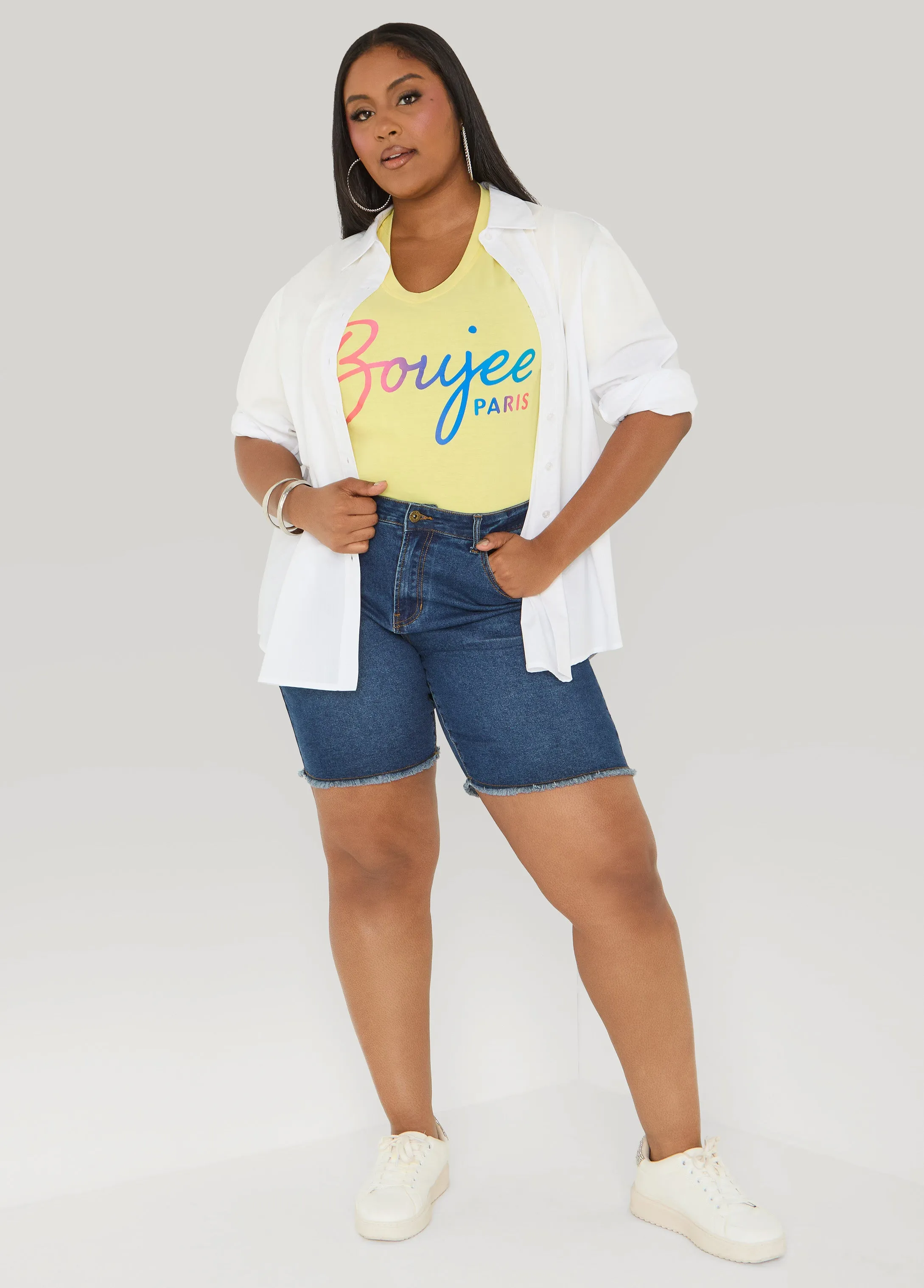 Boujee Paris Graphic Tee sold by Ashley Stewart product image thumbnail 3