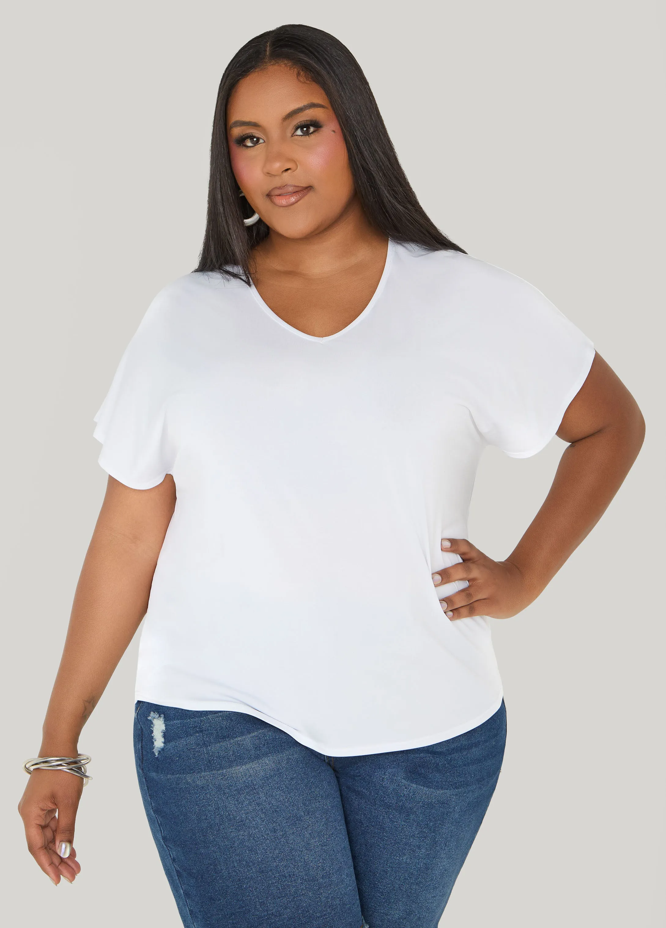 Laser Cut Top sold by Ashley Stewart