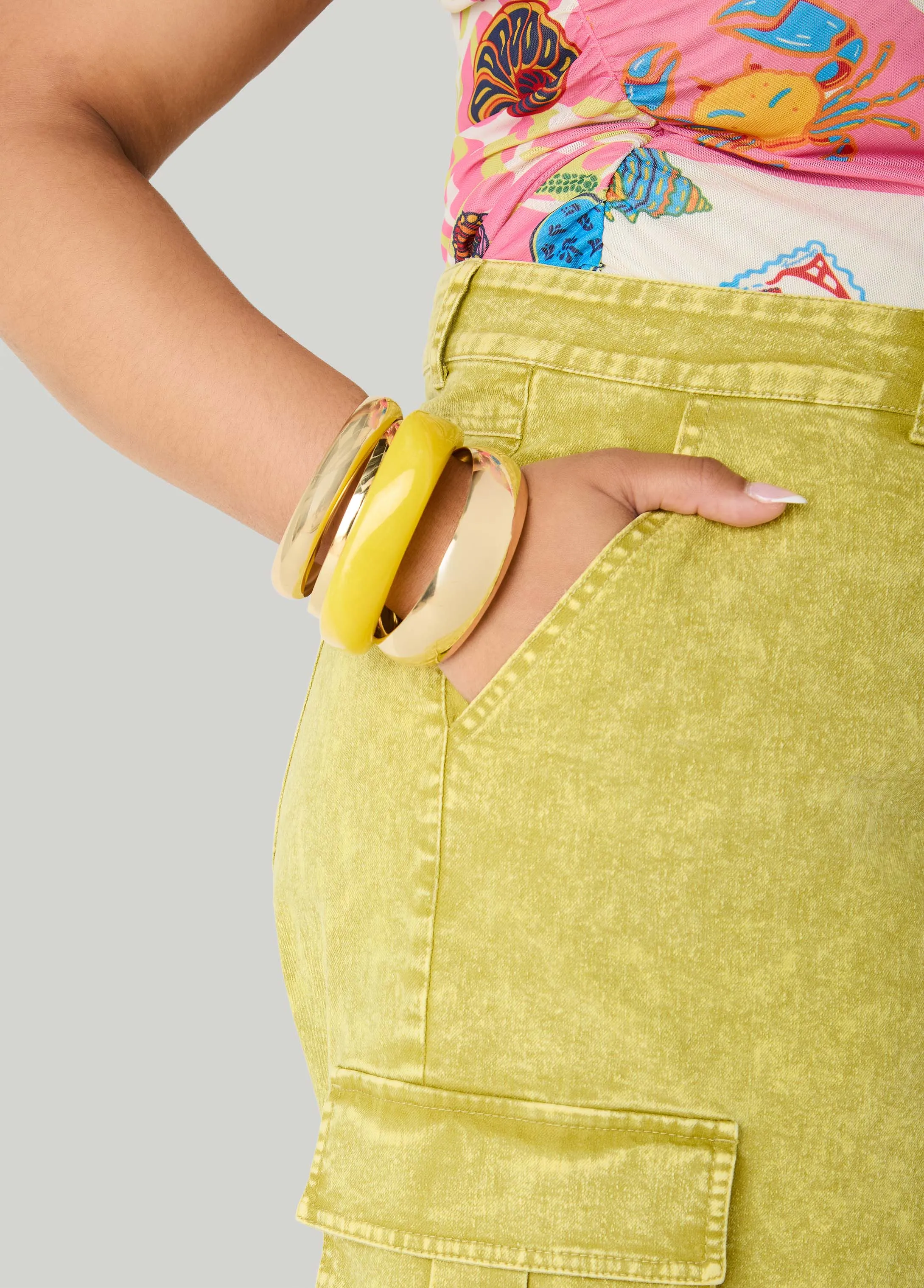 Four Piece Marble Bangle Set sold by Ashley Stewart