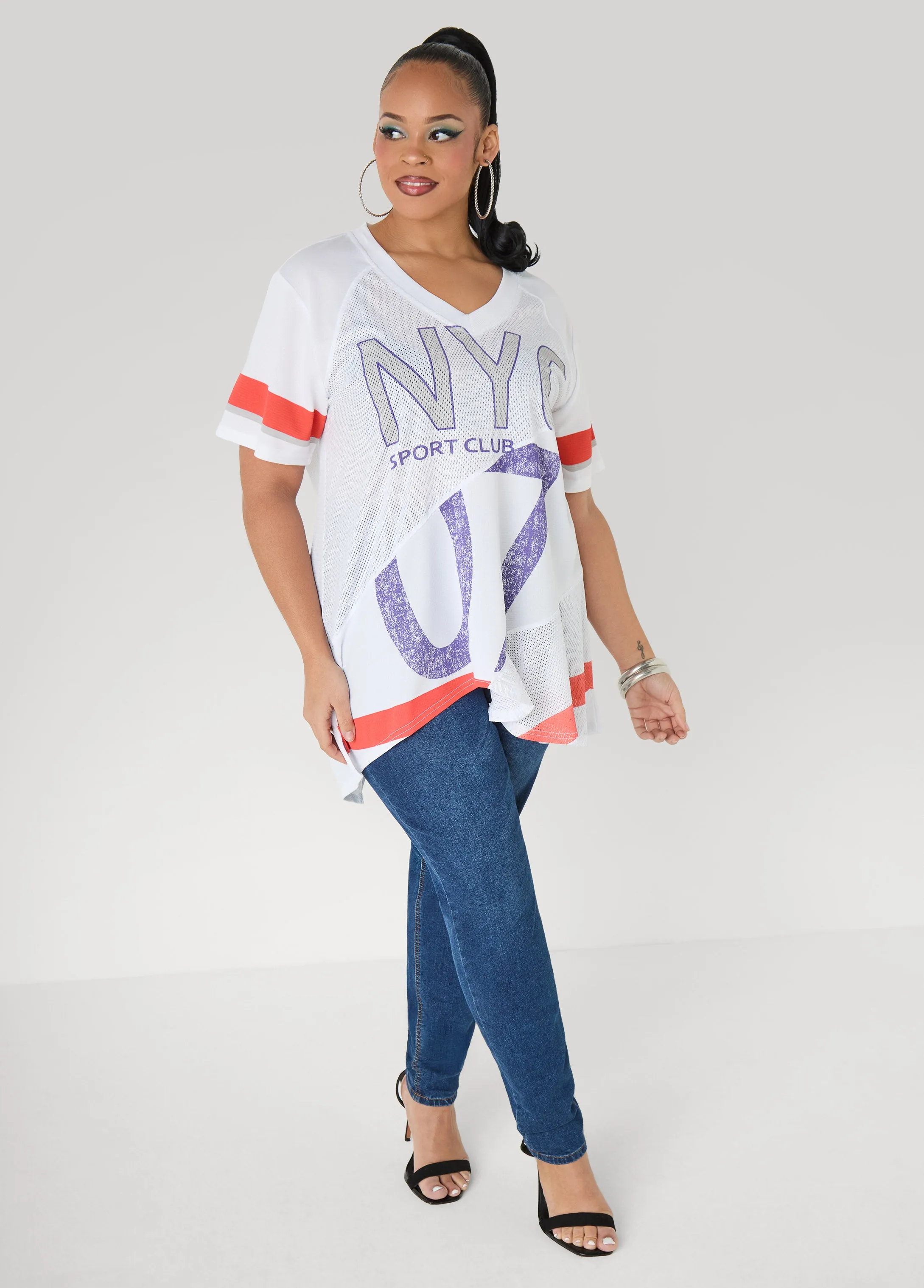 NYC Patchwork Jersey sold by Ashley Stewart product image thumbnail 3