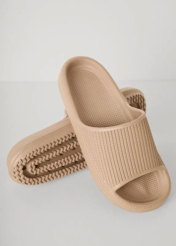 Ribbed Slides made by Ashley Stewart