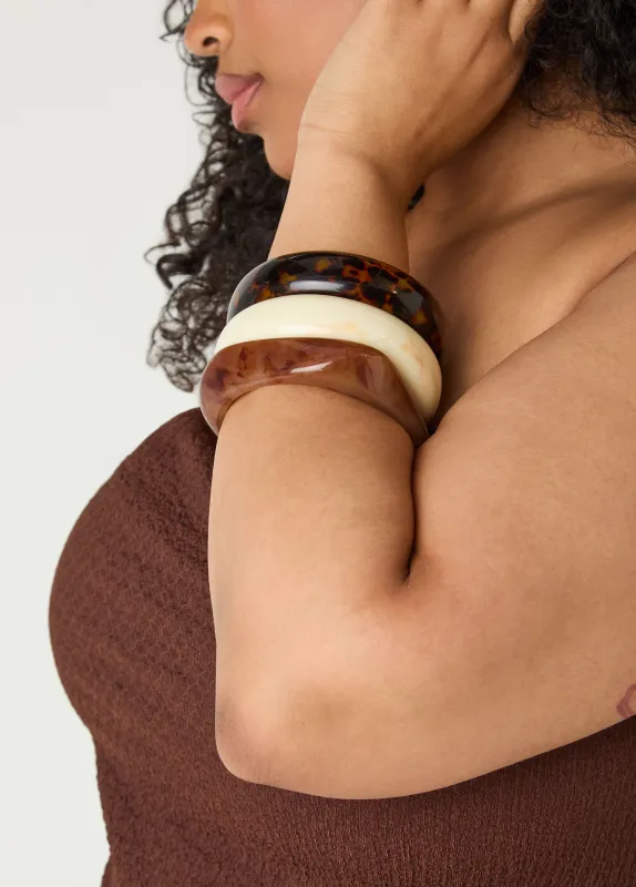 Marbled And Tortoiseshell Bangles made by Ashley Stewart