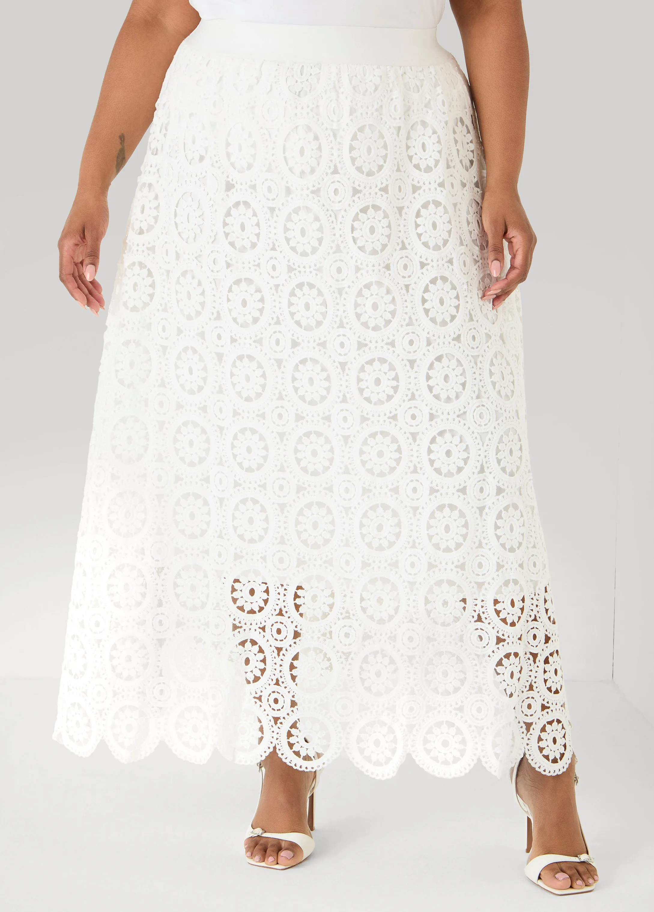 Crochet Maxi Skirt sold by Ashley Stewart product image thumbnail 4