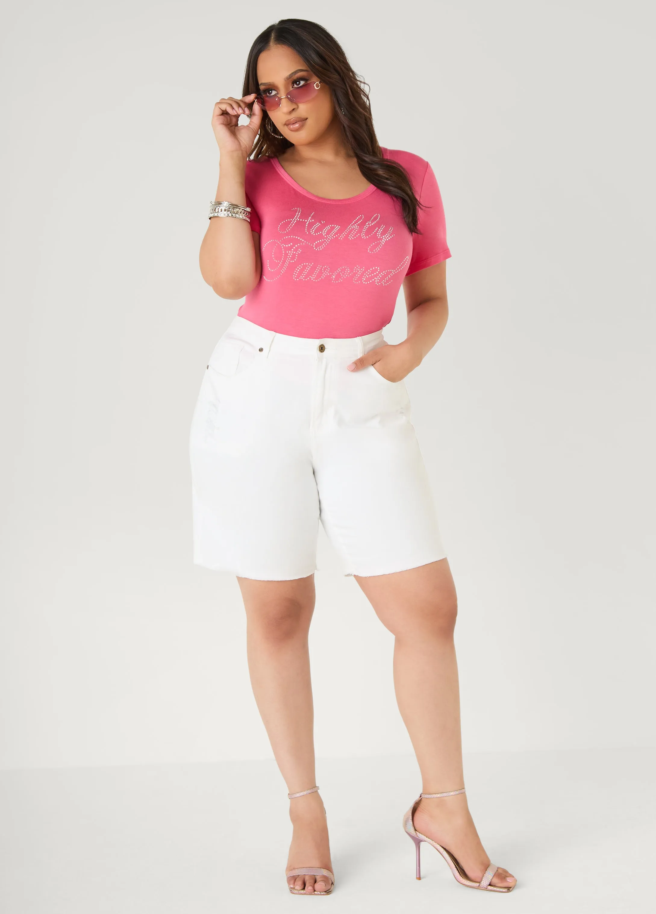 Highly Favored Crystal Tee sold by Ashley Stewart product image thumbnail 3