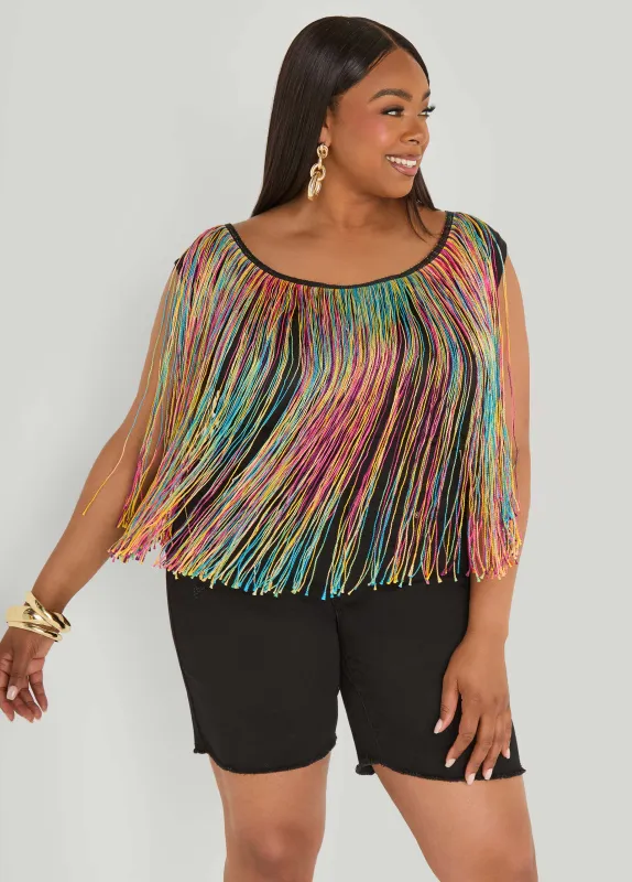 Fringed Top made by Ashley Stewart