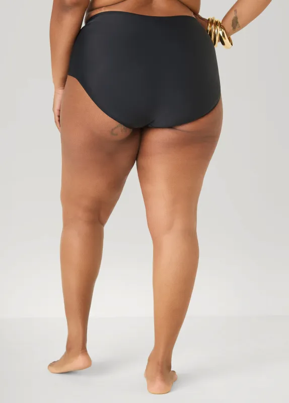 High Waist Swim Briefs made by Ashley Stewart