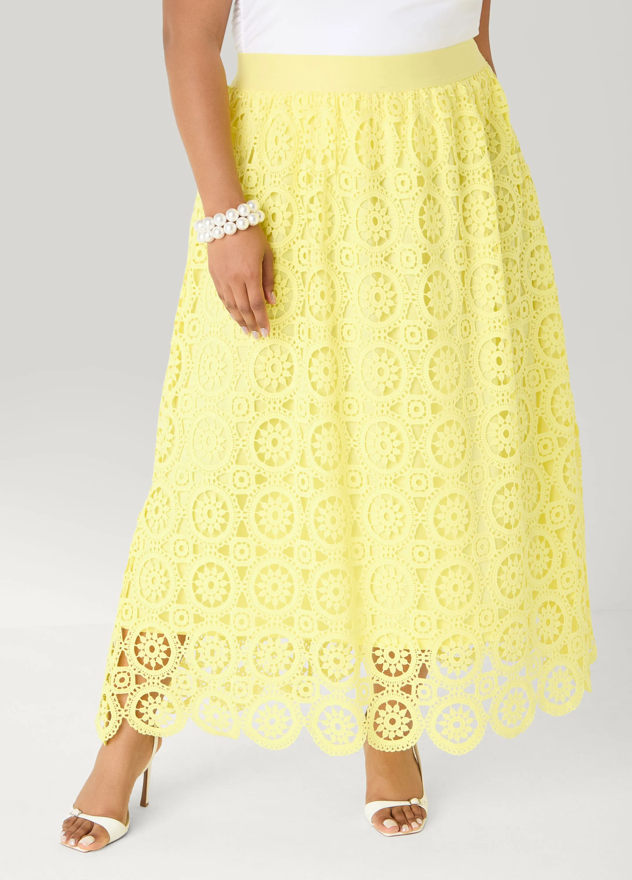 Crocheted Maxi Skirt sold by Ashley Stewart product image thumbnail 3