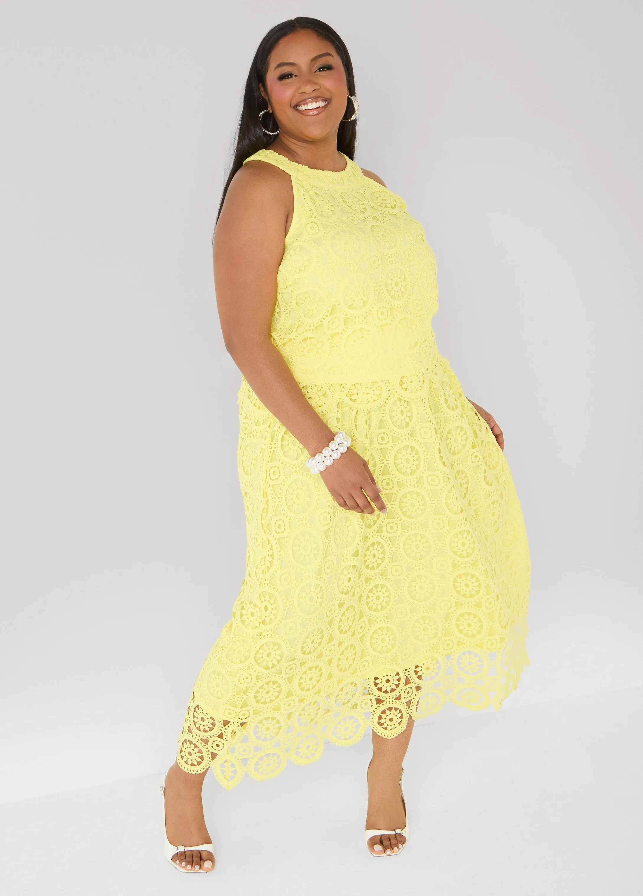 Crocheted Top sold by Ashley Stewart product image thumbnail 3