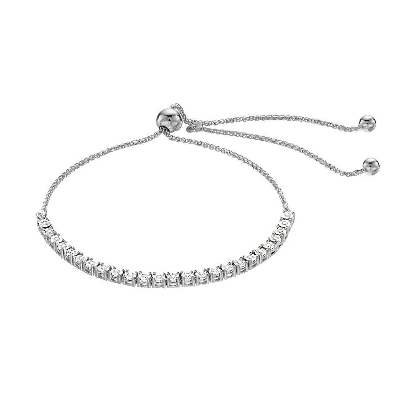 0.25 Carat Lab Grown Diamond Bolo Bracelet sold by Ashley Stewart product image thumbnail 2