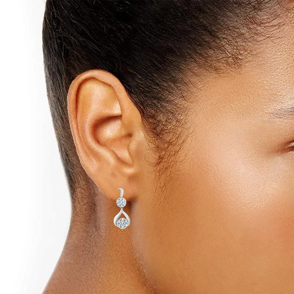0.50 Carat Lab Diamond Drop Earrings Gift Box Set sold by Ashley Stewart product image thumbnail 3