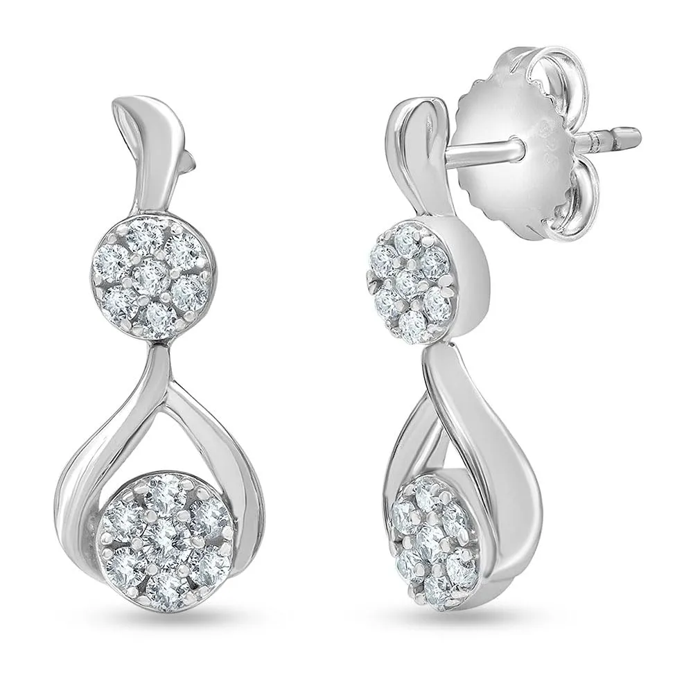 0.50 Carat Lab Diamond Drop Earrings Gift Box Set sold by Ashley Stewart product image thumbnail 4
