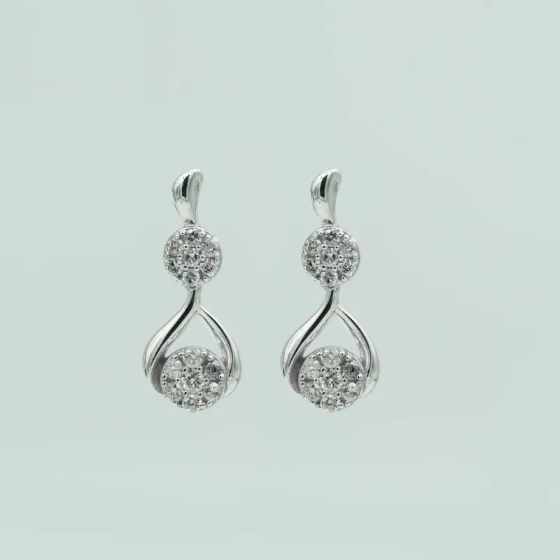 Lab Grown Diamond Drop Earrings Gift Box Set made by Ashley Stewart