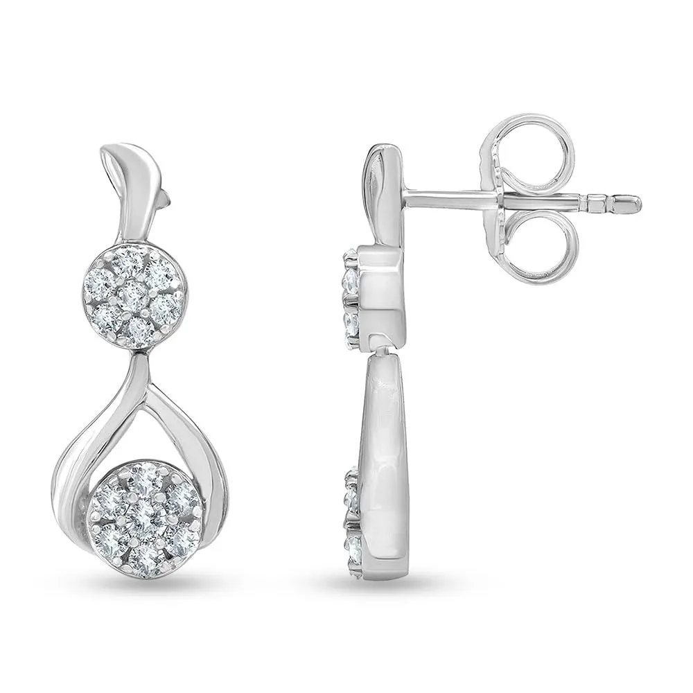 0.50 Carat Lab Diamond Drop Earrings Gift Box Set sold by Ashley Stewart product image thumbnail 2