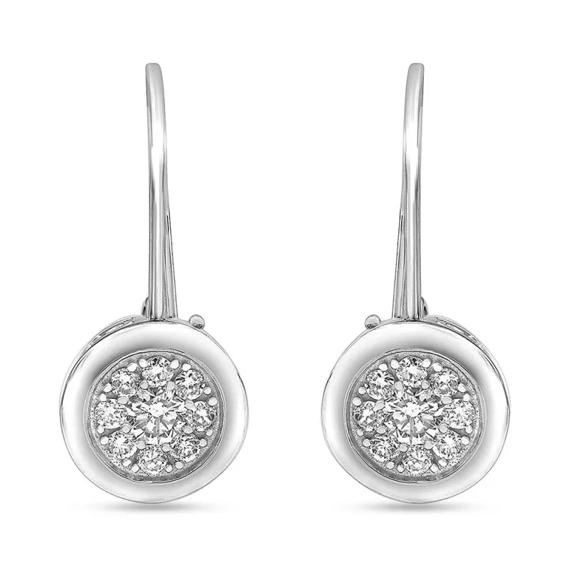 0.50 Carat Lab Grown Diamond Dangle Earrings Gift Box Set made by Ashley Stewart