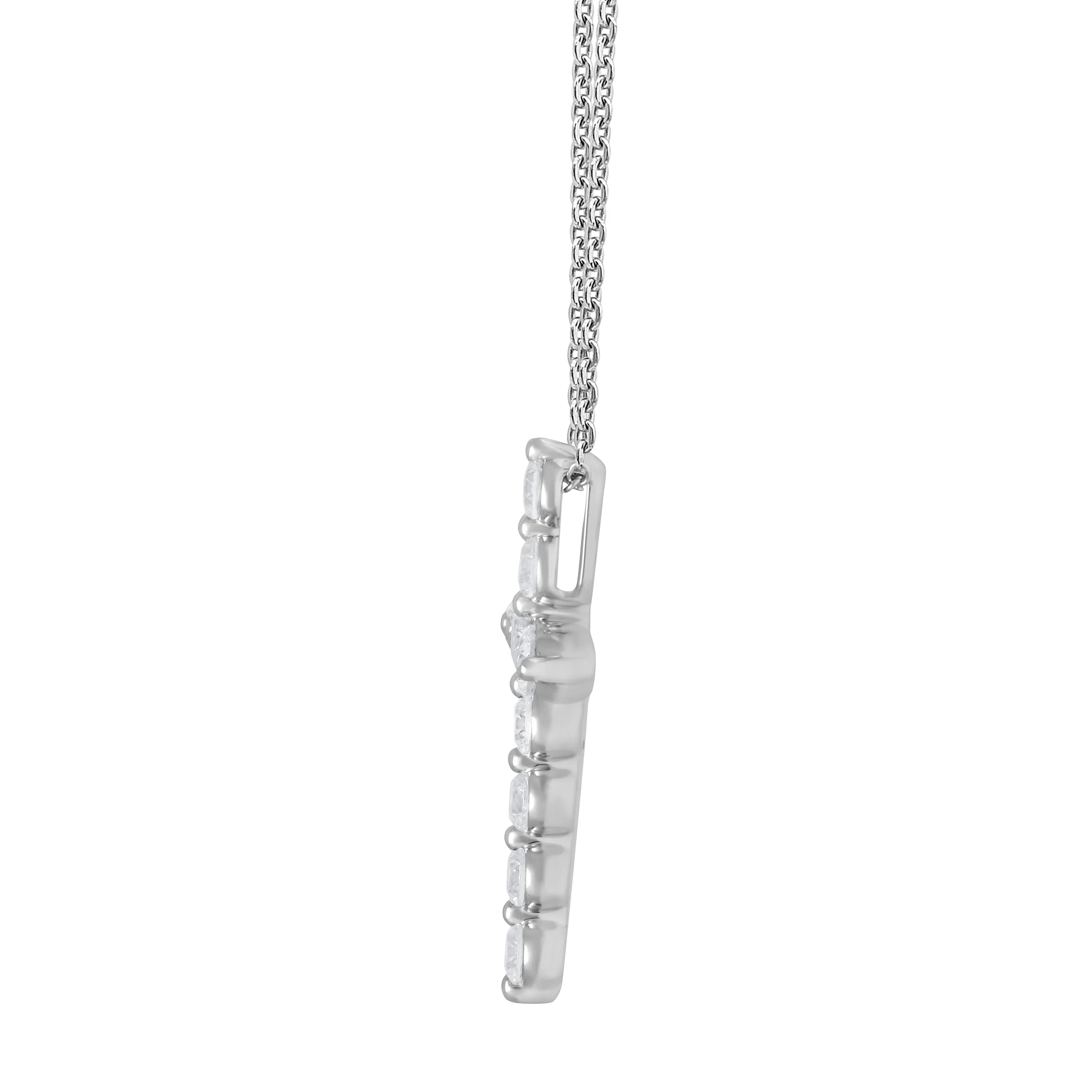1 Carat Lab Grown Diamonds Cross Pendant Necklace sold by Ashley Stewart product image thumbnail 2