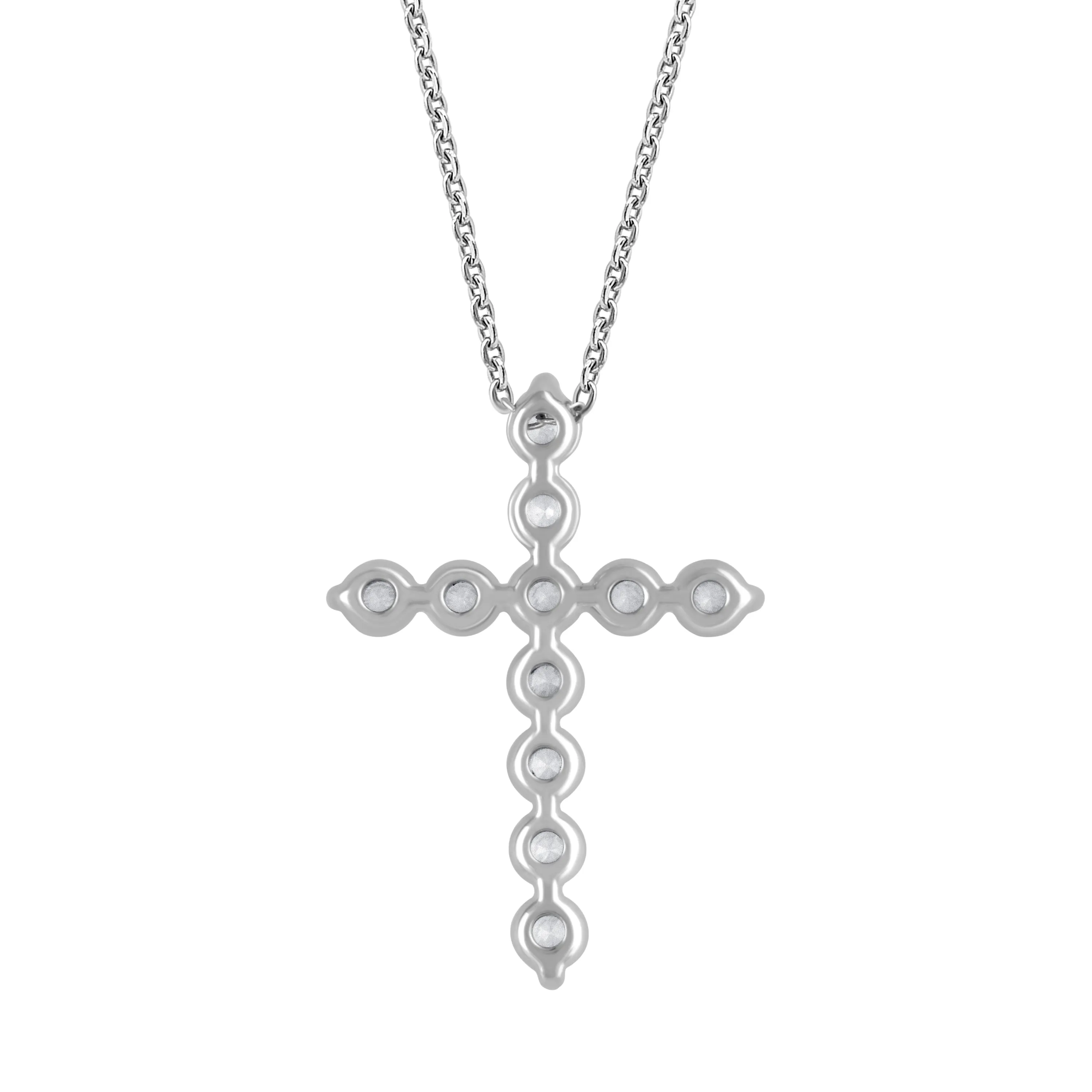 1 Carat Lab Grown Diamonds Cross Pendant Necklace sold by Ashley Stewart product image thumbnail 3