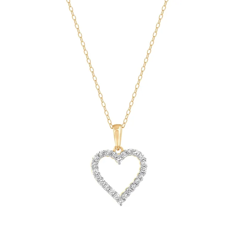 Heart Lab Grown Diamond Necklace made by Ashley Stewart