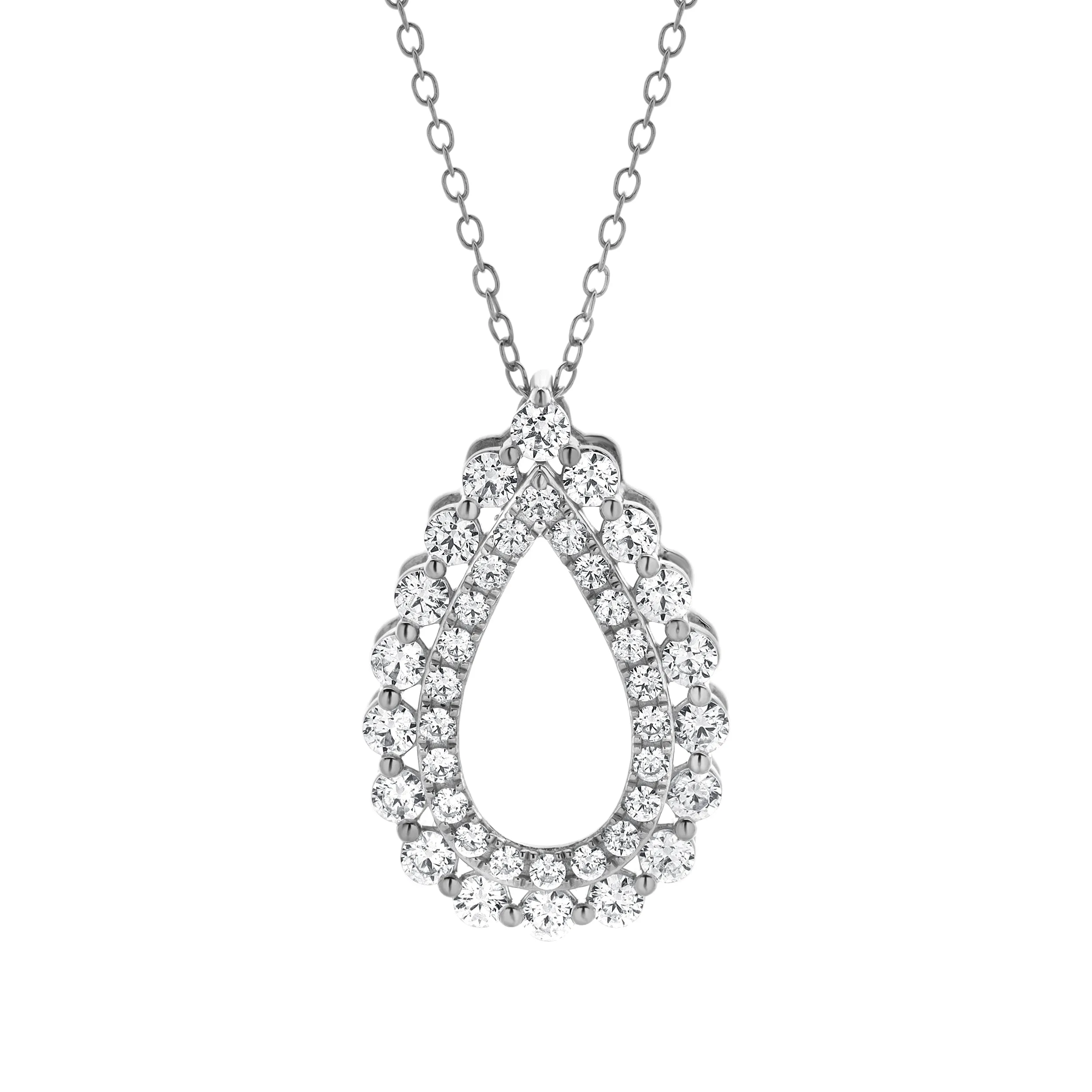 1 Carat Lab Grown Diamond Teardrop Pendant Necklace sold by Ashley Stewart