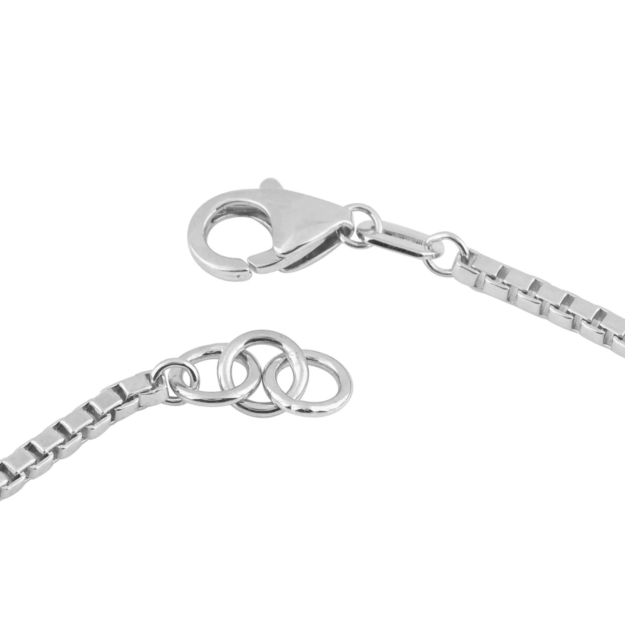 Birthstone Bracelet in Sterling Silver, Oval Cut 5*7mm, 7 Inches with an Extender, 12 Gemstone Options, Gift Box Included - April, White Zircon sold by Ashley Stewart product image thumbnail 2
