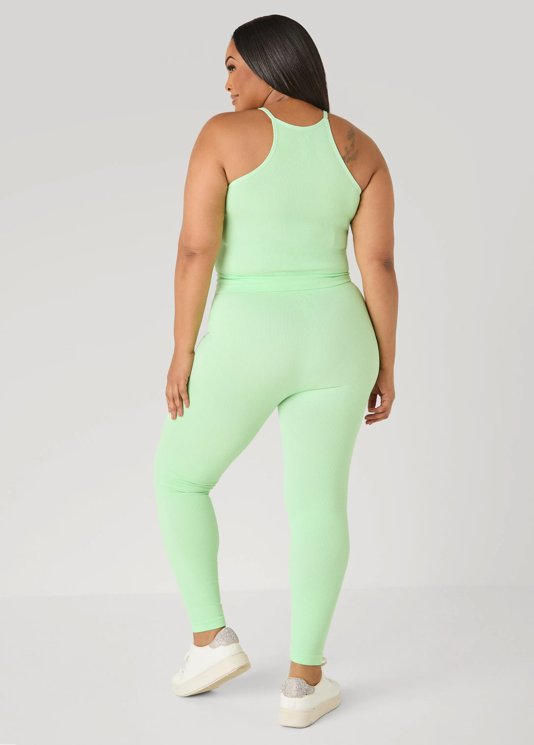 Ribbed Tank And Leggings Set sold by Ashley Stewart product image thumbnail 2