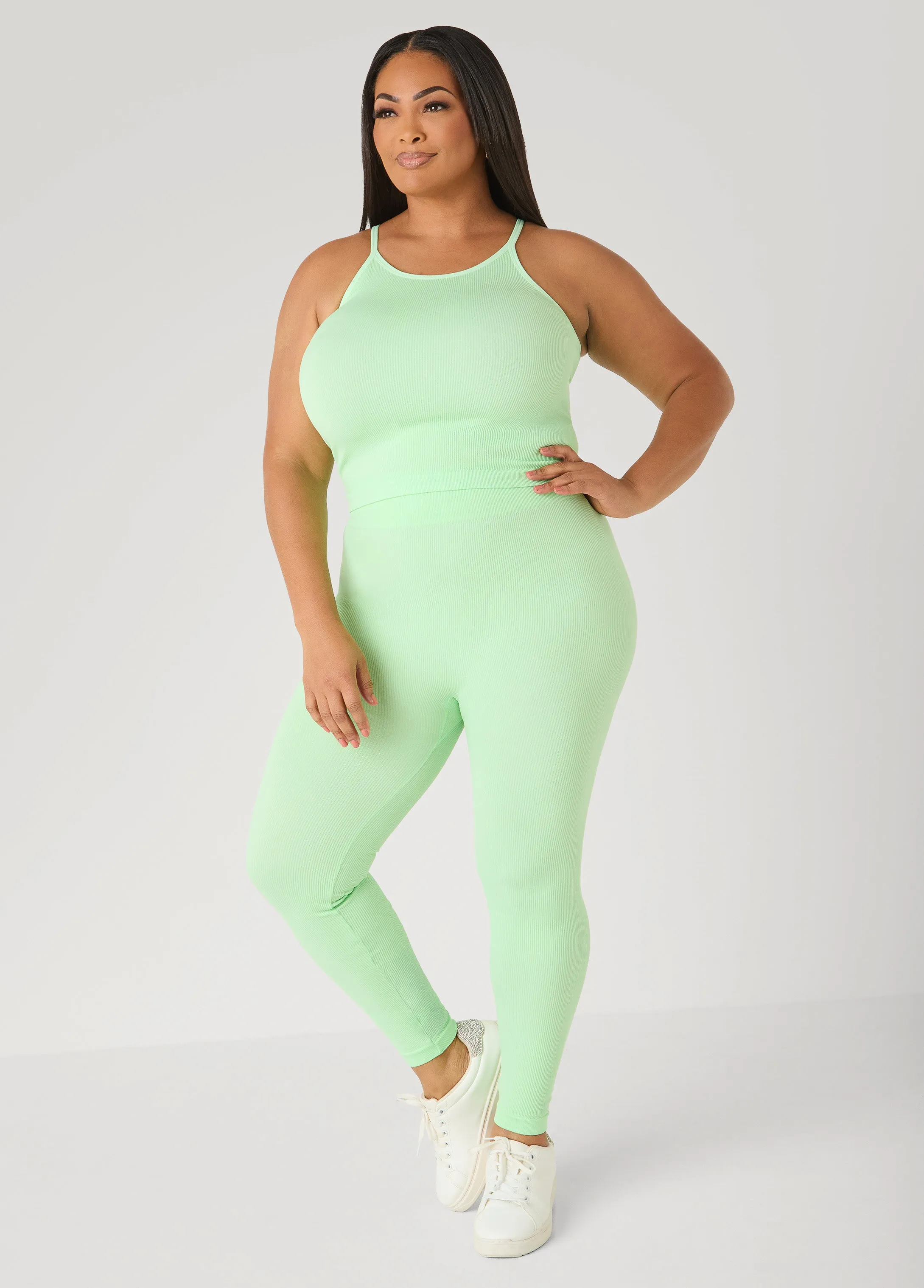Ribbed Tank And Leggings Set sold by Ashley Stewart