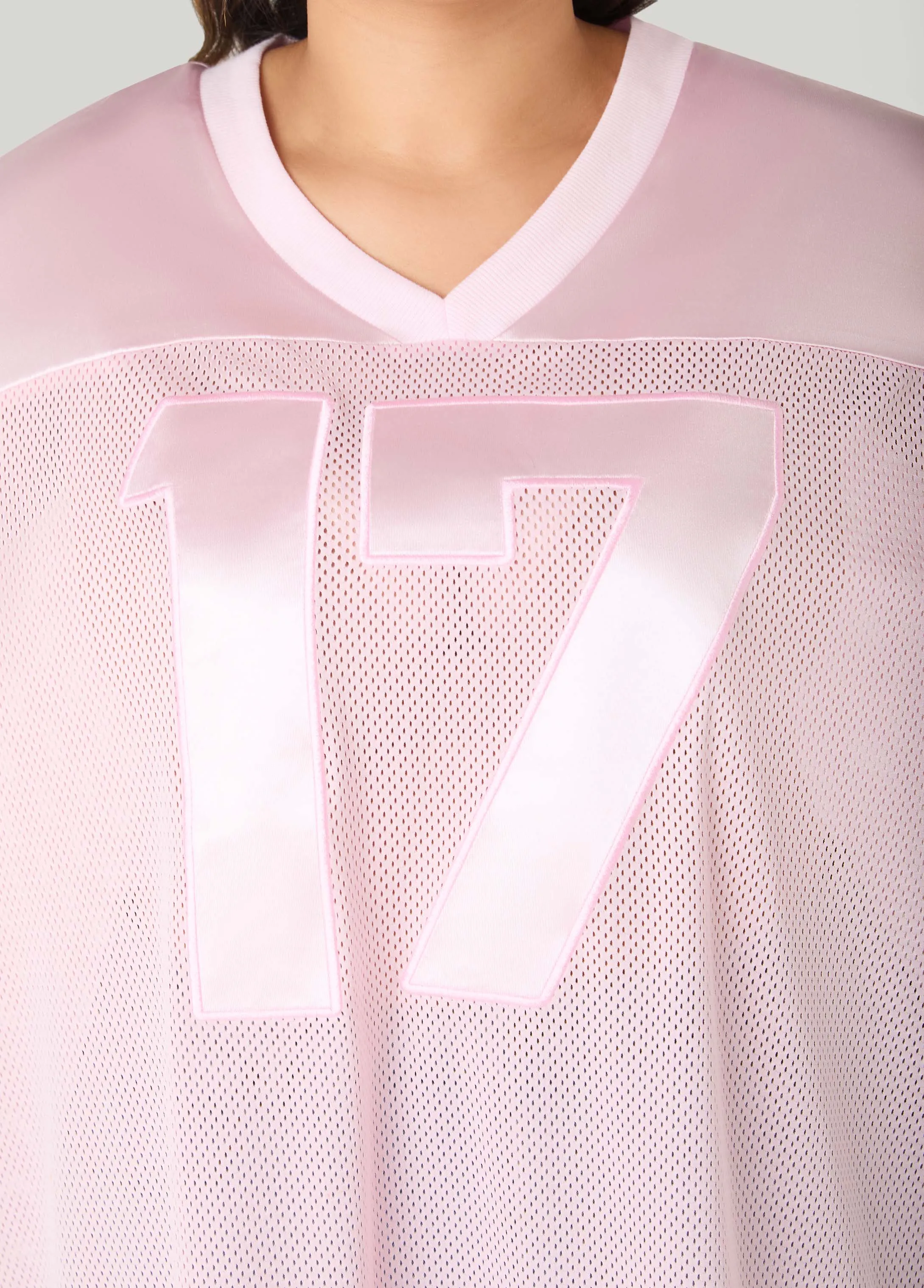 Mesh Paneled Jersey sold by Ashley Stewart product image thumbnail 4