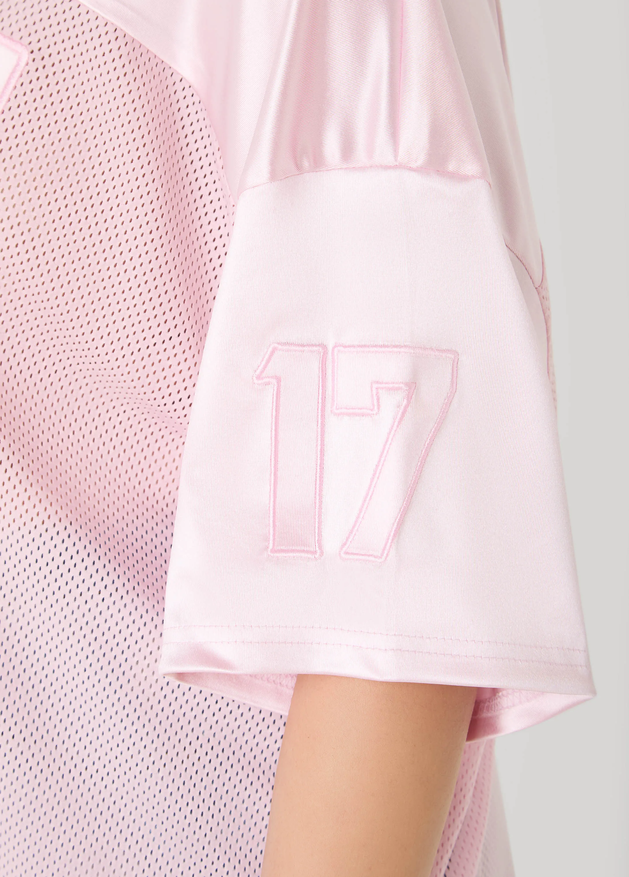 Mesh Paneled Jersey sold by Ashley Stewart product image thumbnail 5