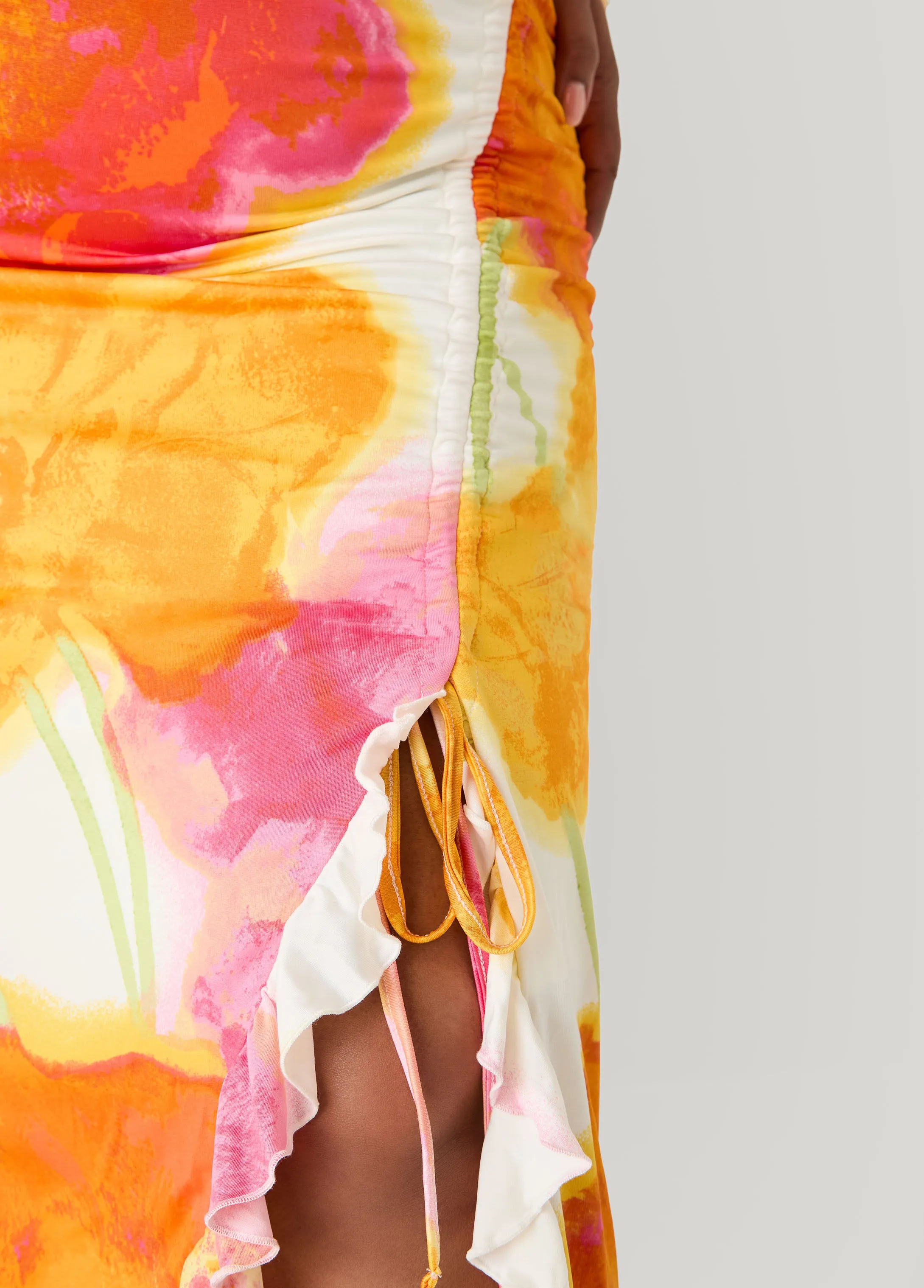 Strapless Floral Maxi Dress sold by Ashley Stewart product image thumbnail 4