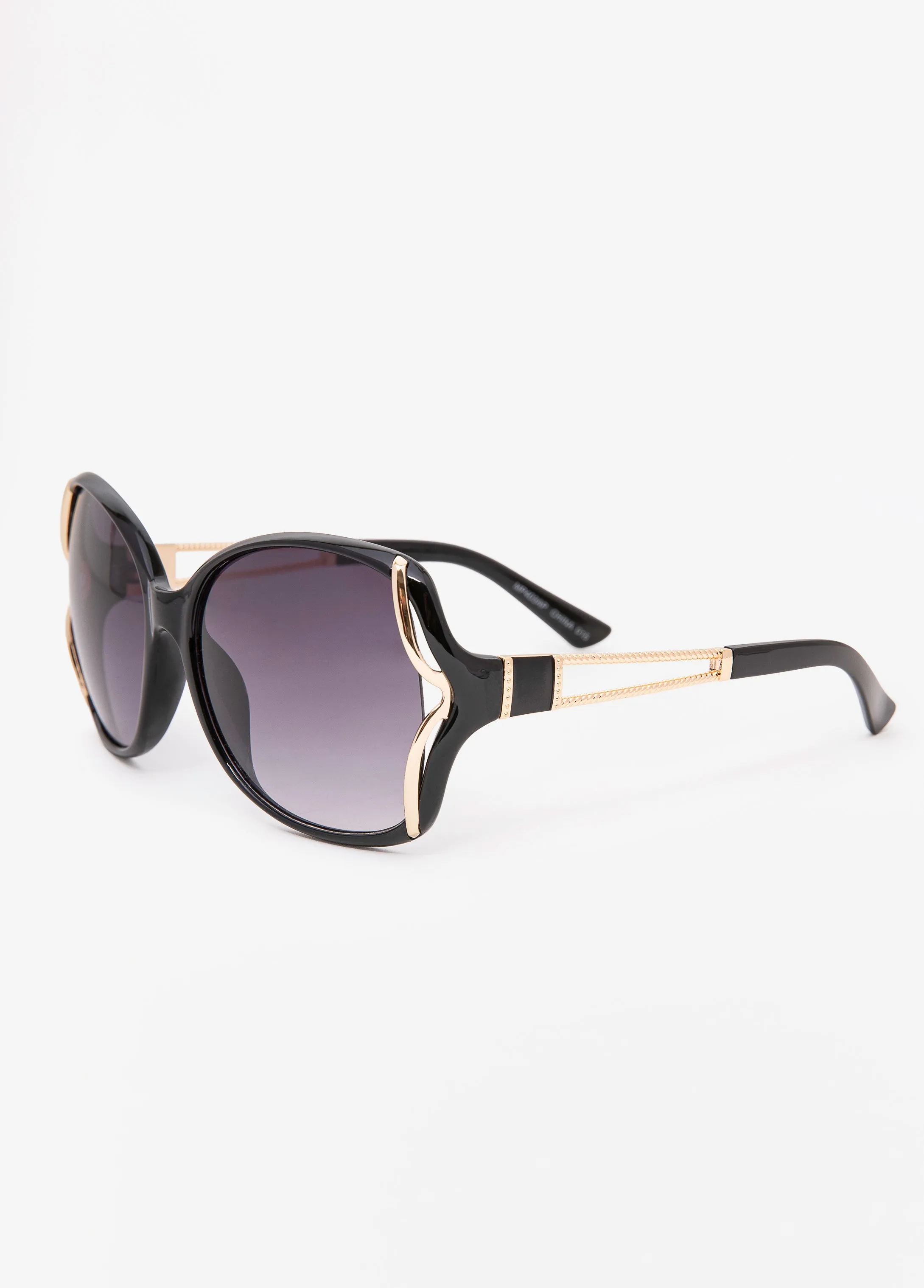 Cutout Round Sunglasses sold by Ashley Stewart product image thumbnail 3