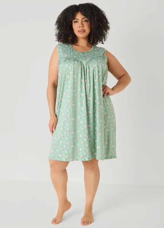 Moon To Noon Floral Nightgown made by Ashley Stewart