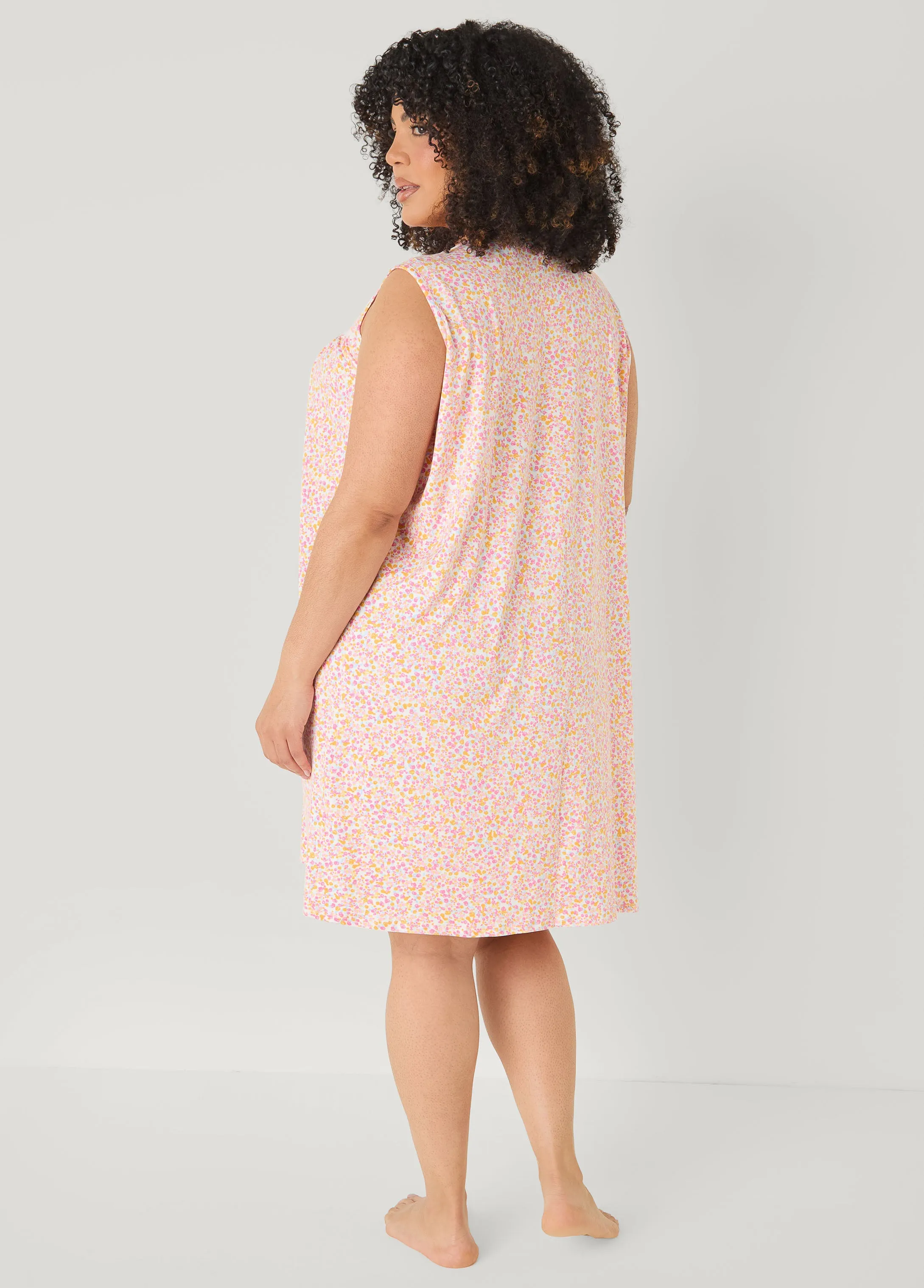 Floral Moon To Noon Nightgown sold by Ashley Stewart product image thumbnail 2