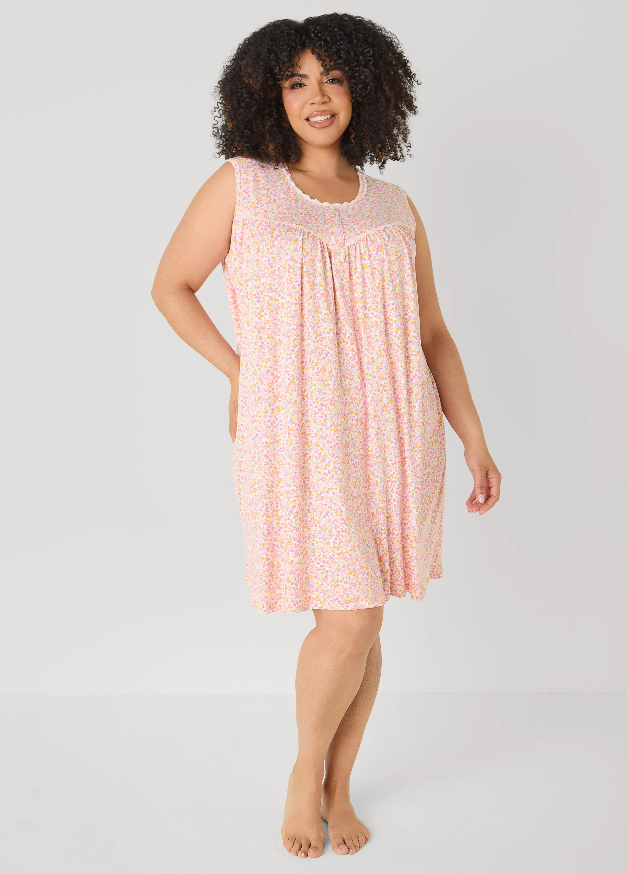 Floral Moon To Noon Nightgown sold by Ashley Stewart