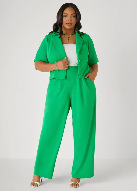 Pleated Wide Leg Pants made by Ashley Stewart