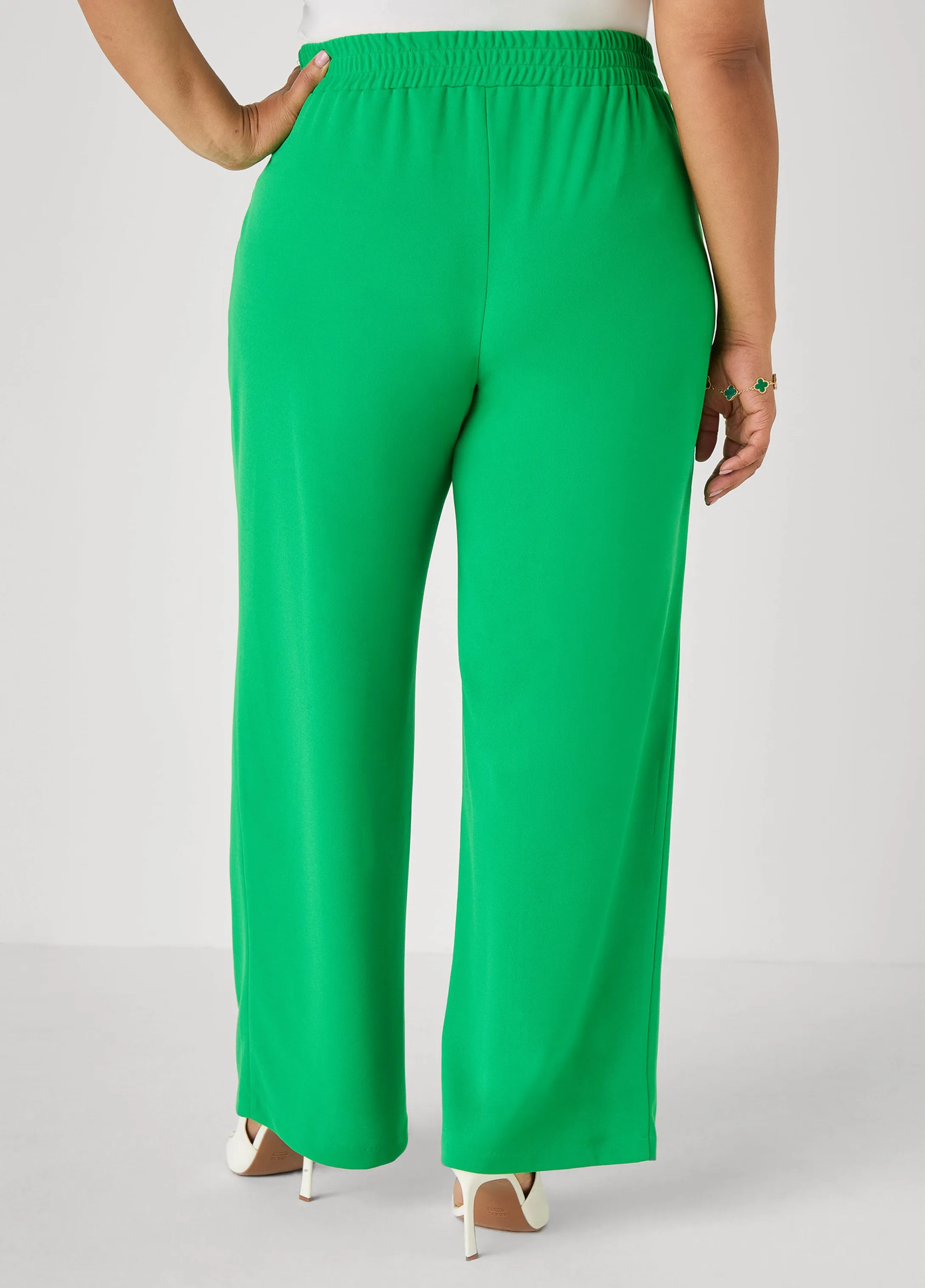 Pleated Wide Leg Pants sold by Ashley Stewart product image thumbnail 2