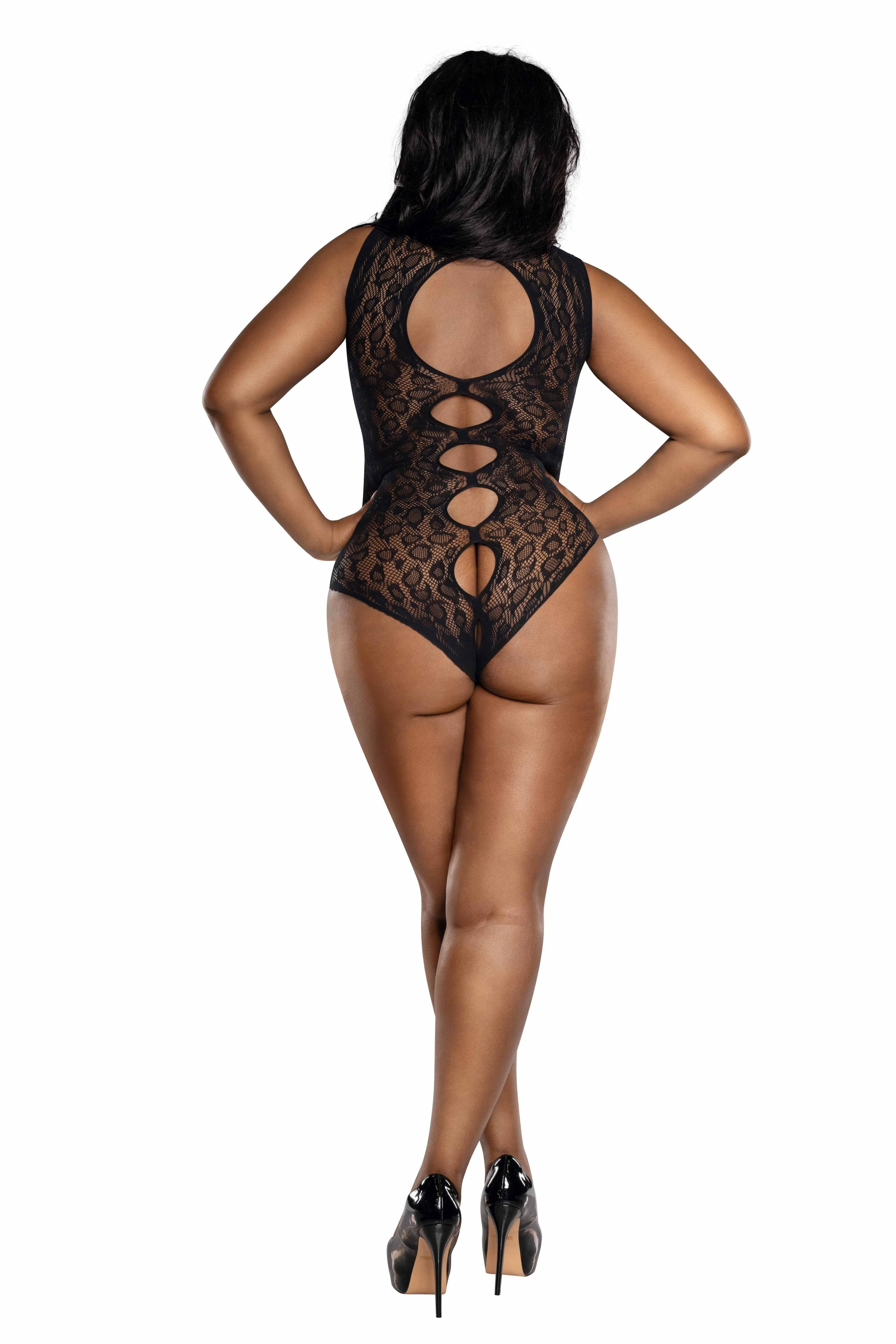 Dreamgirl Cutout Bodysuit sold by Ashley Stewart product image thumbnail 2