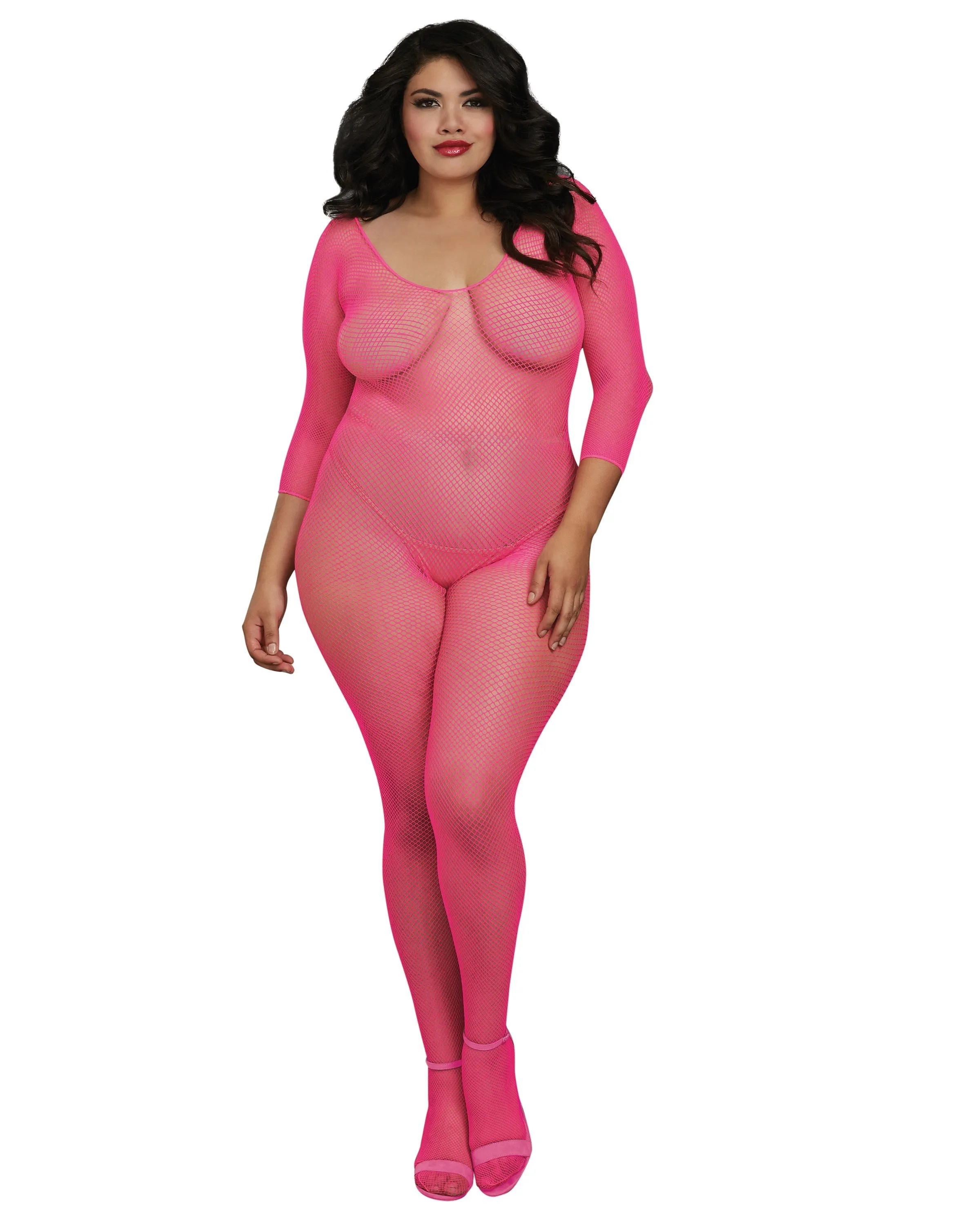 Dreamgirl Crotchless Fishnet Bodystocking sold by Ashley Stewart