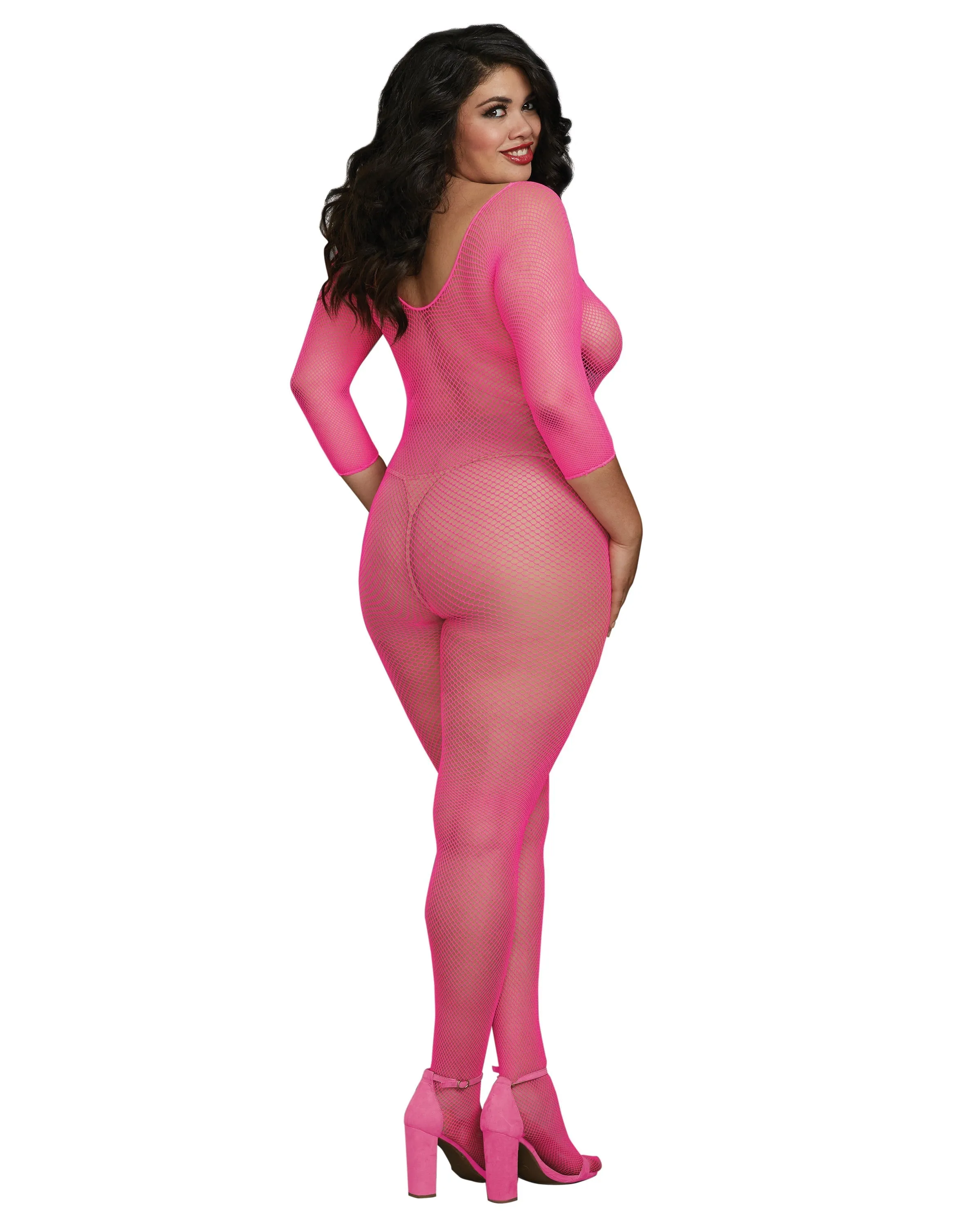 Dreamgirl Crotchless Fishnet Bodystocking sold by Ashley Stewart product image thumbnail 2