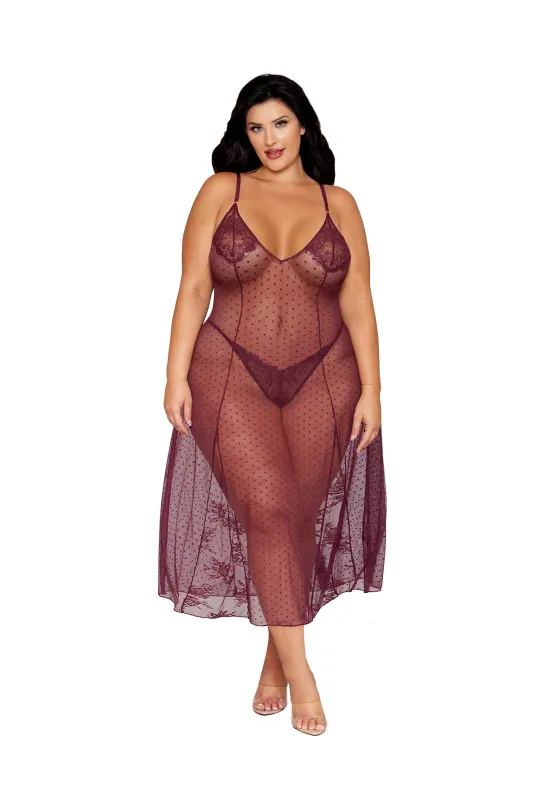 Dreamgirl Lingerie Gown And G String Set made by Dreamgirl