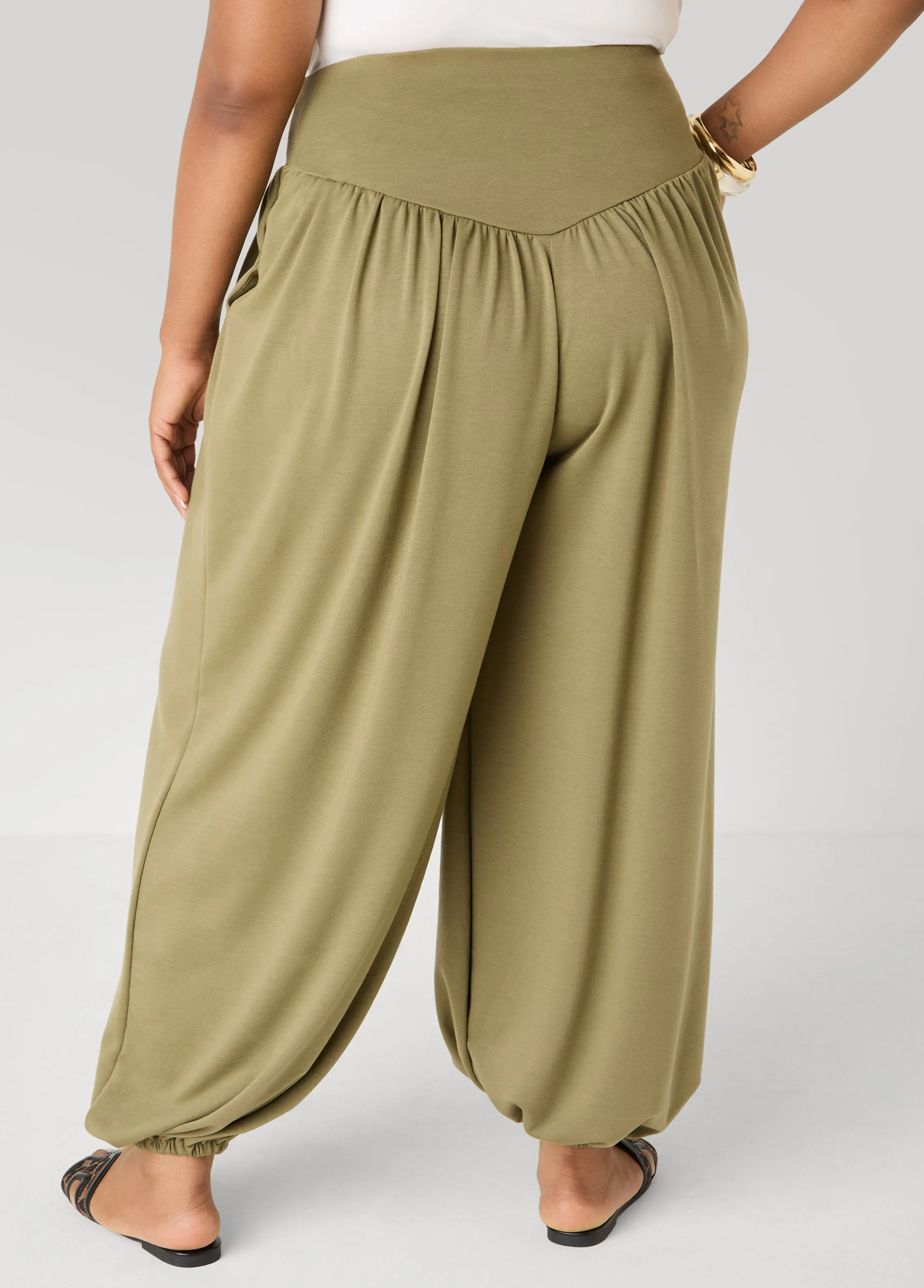 High Waist Balloon Pants sold by Ashley Stewart product image thumbnail 5