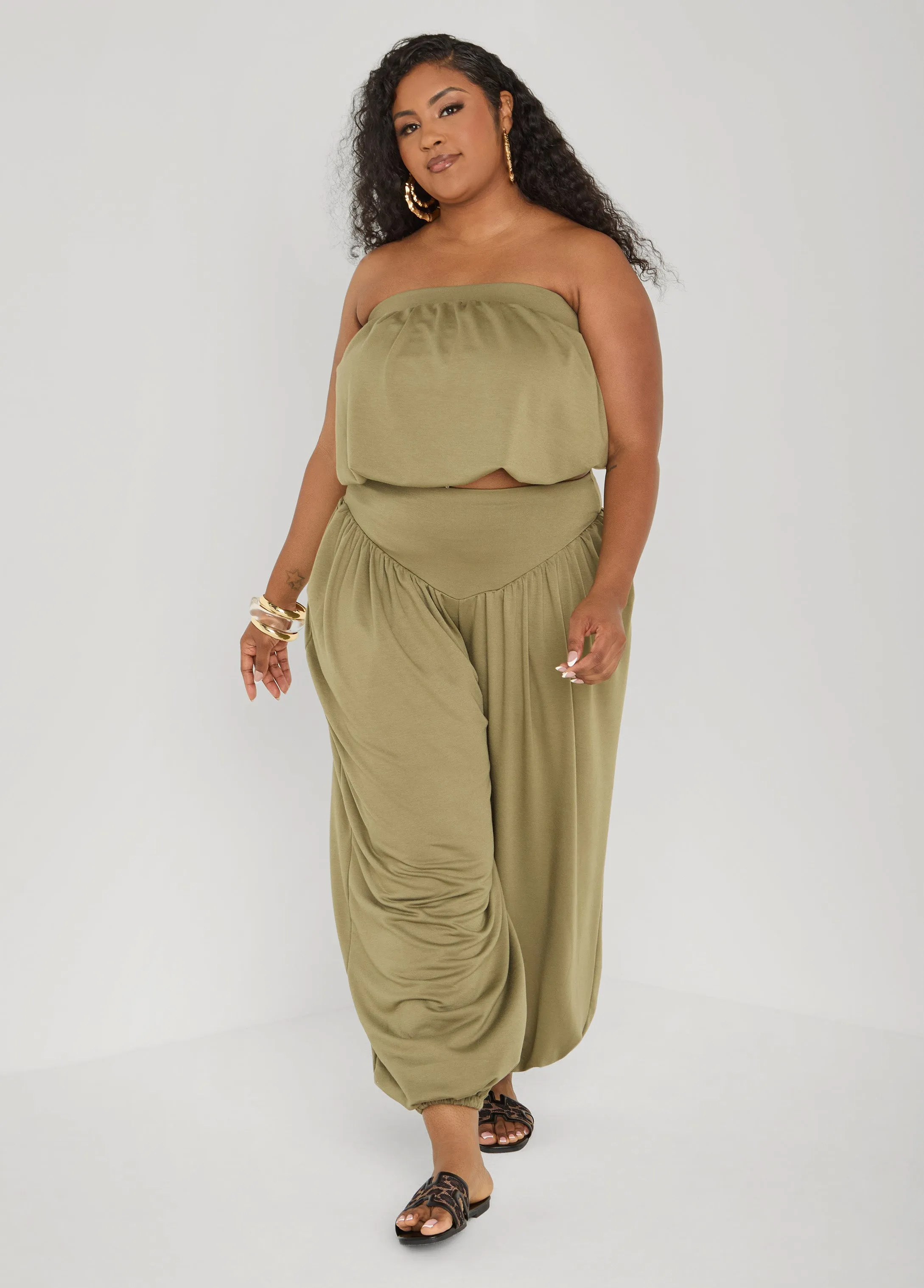 High Waist Balloon Pants sold by Ashley Stewart product image thumbnail 4