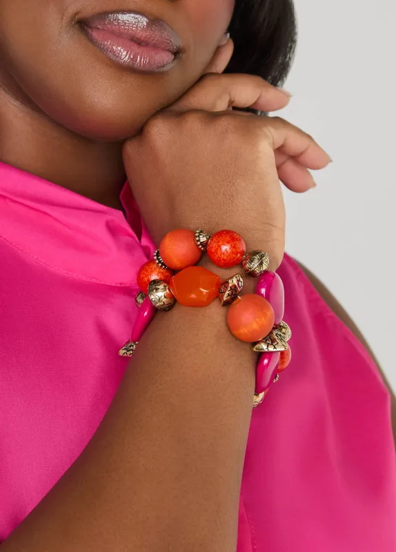 Textured Beaded Bracelets made by Ashley Stewart